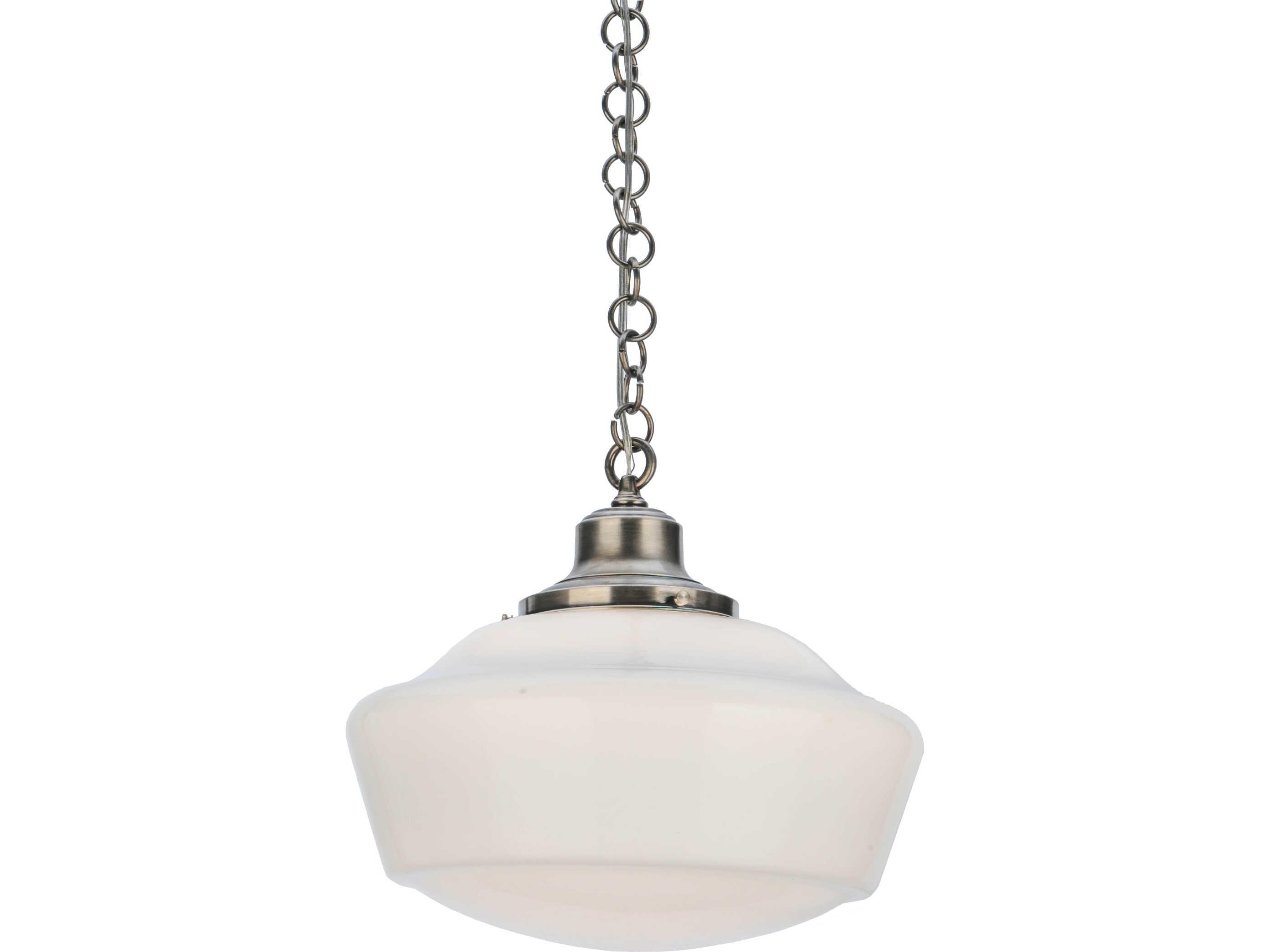 Meyda Revival 1-Light Nickel Traditional Pendant
