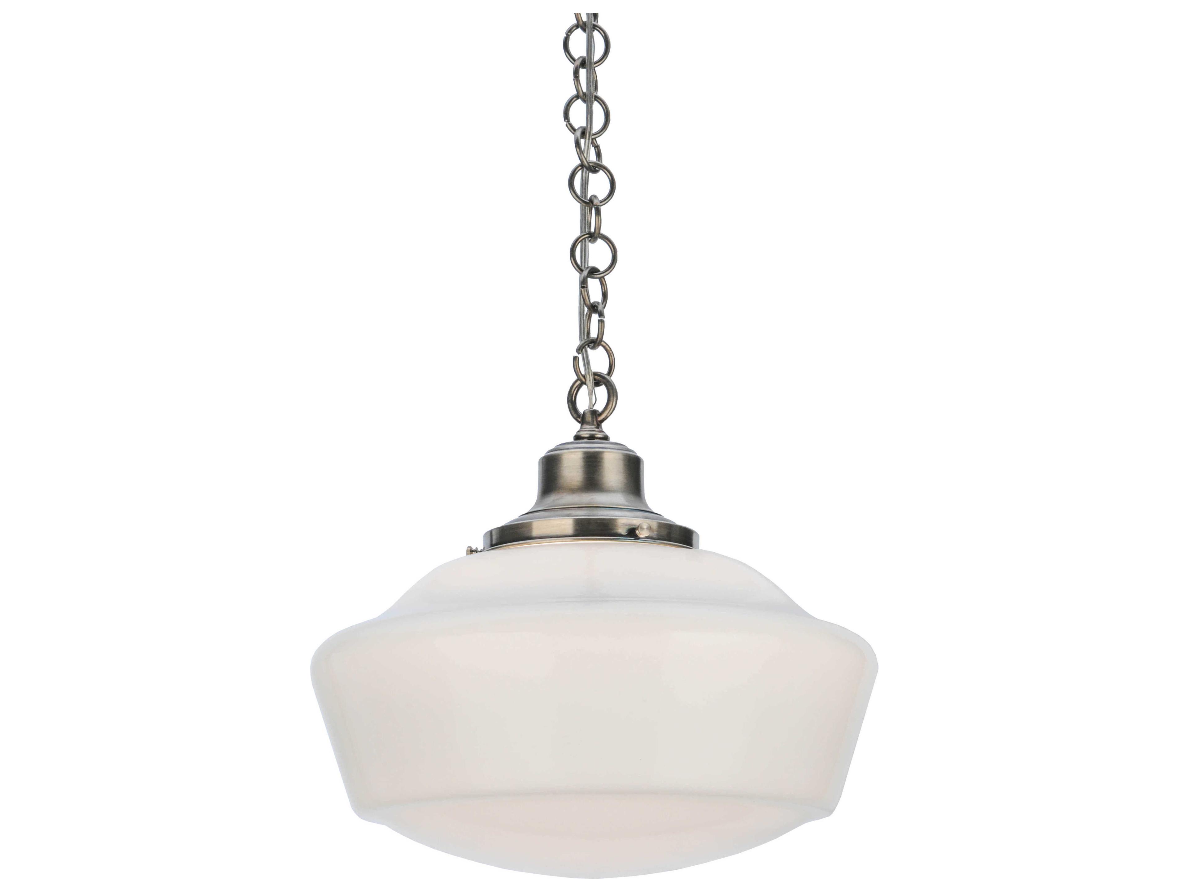 Meyda Revival 1-Light Nickel Traditional Pendant