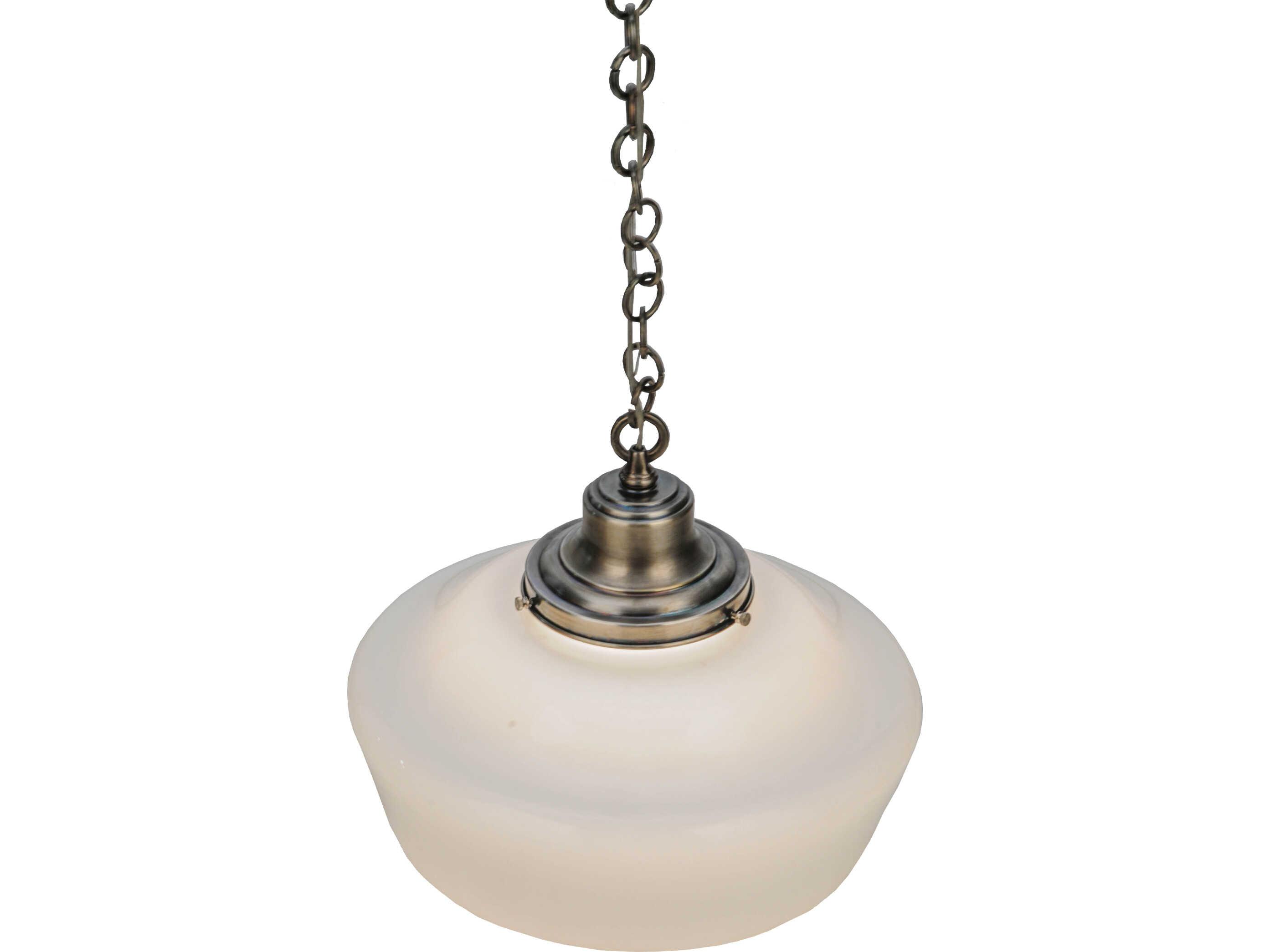 Meyda Revival 1-Light Nickel Traditional Pendant