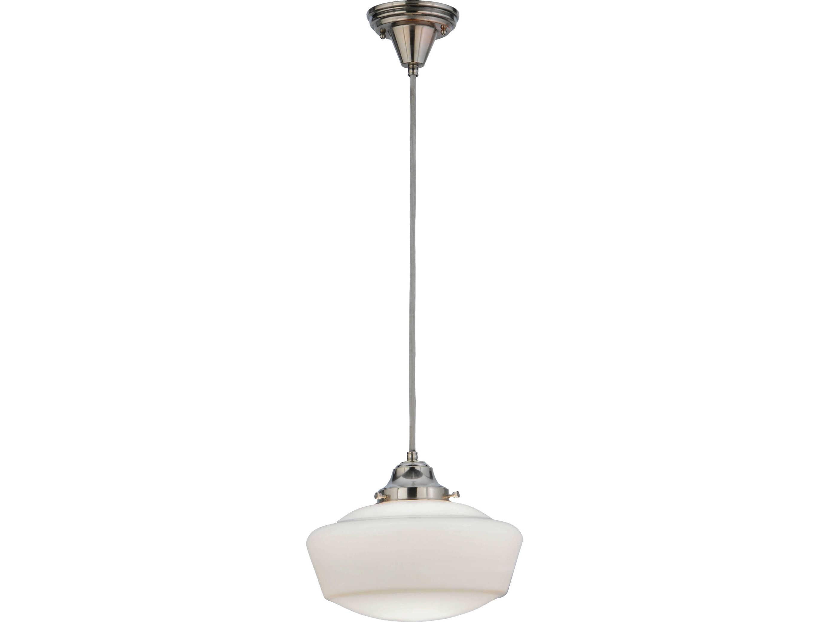 Meyda Revival 1-Light Nickel Mini Pendant
