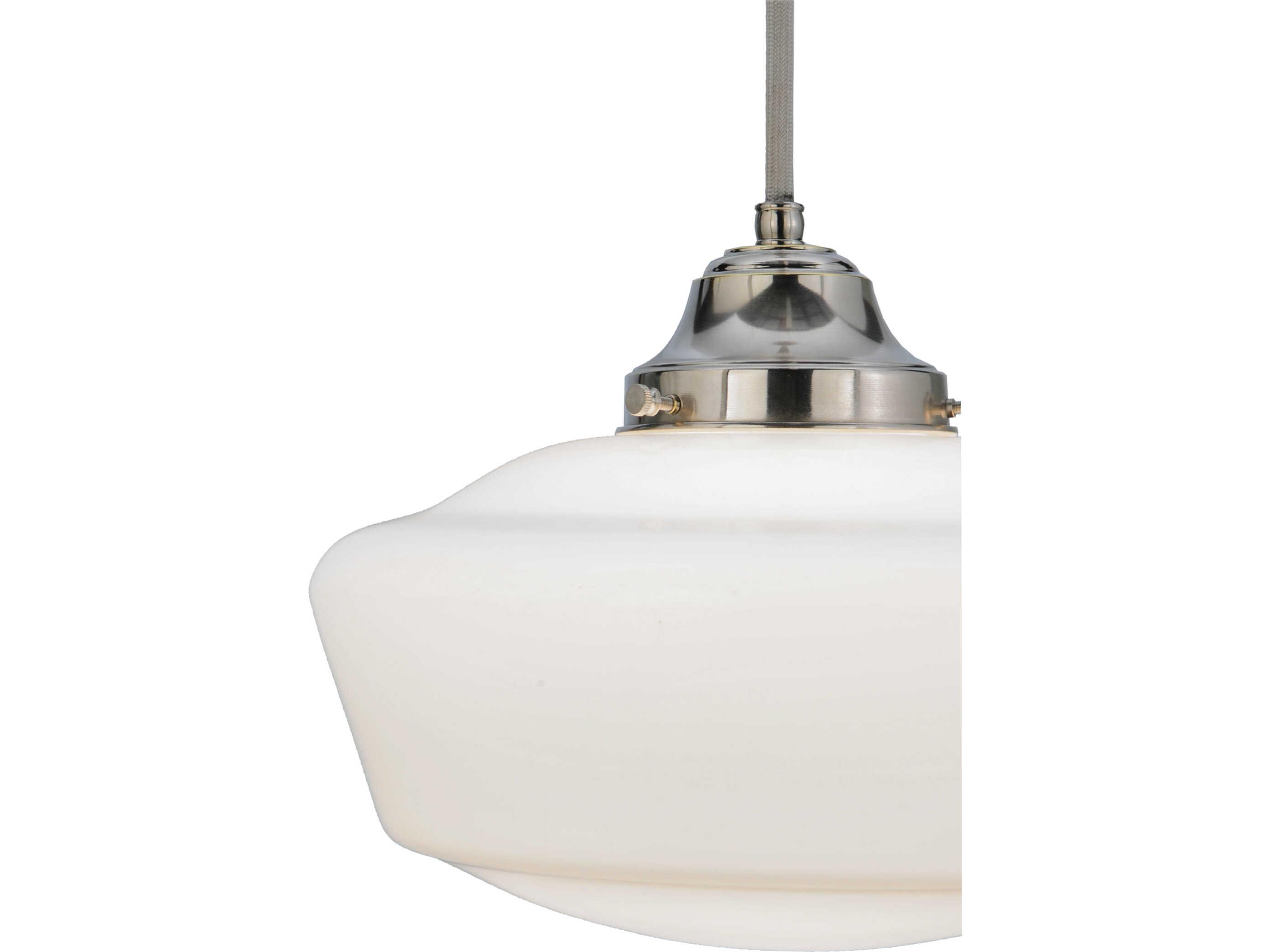 Meyda Revival 1-Light Nickel Mini Pendant