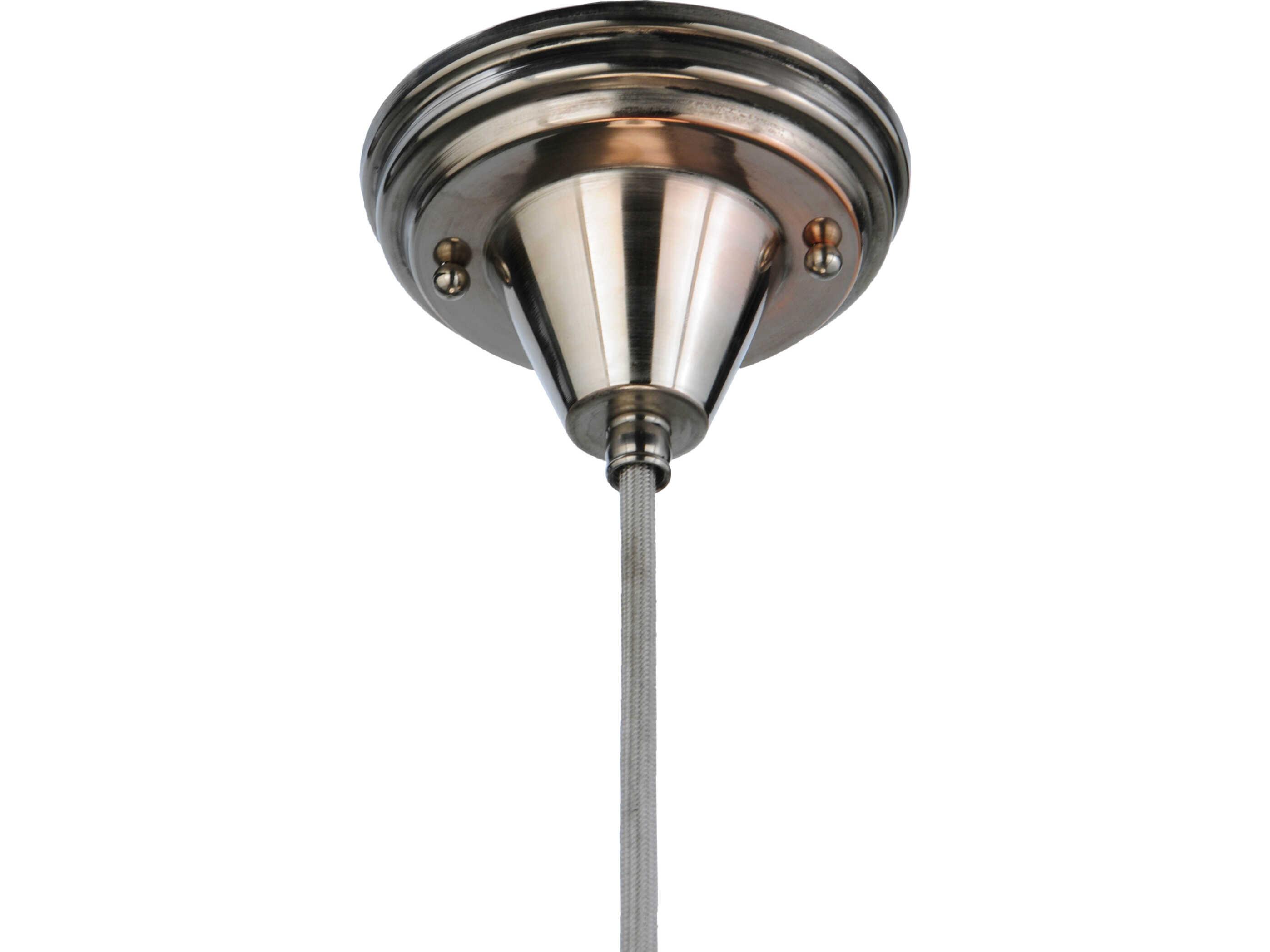 Meyda Revival 1-Light Nickel Mini Pendant