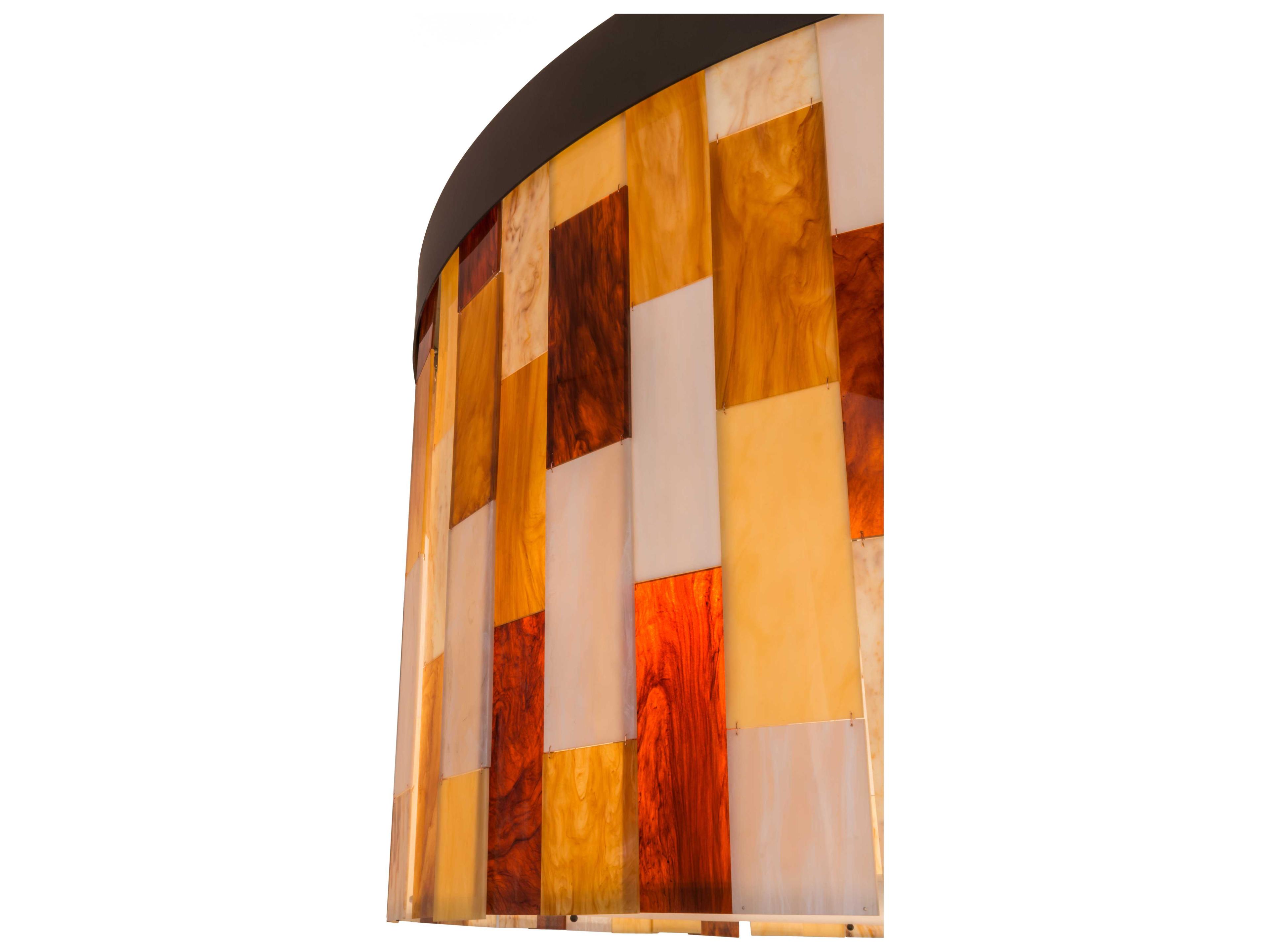 Meyda Cilindro Oil Rubbed Bronze Drum Flush Mount