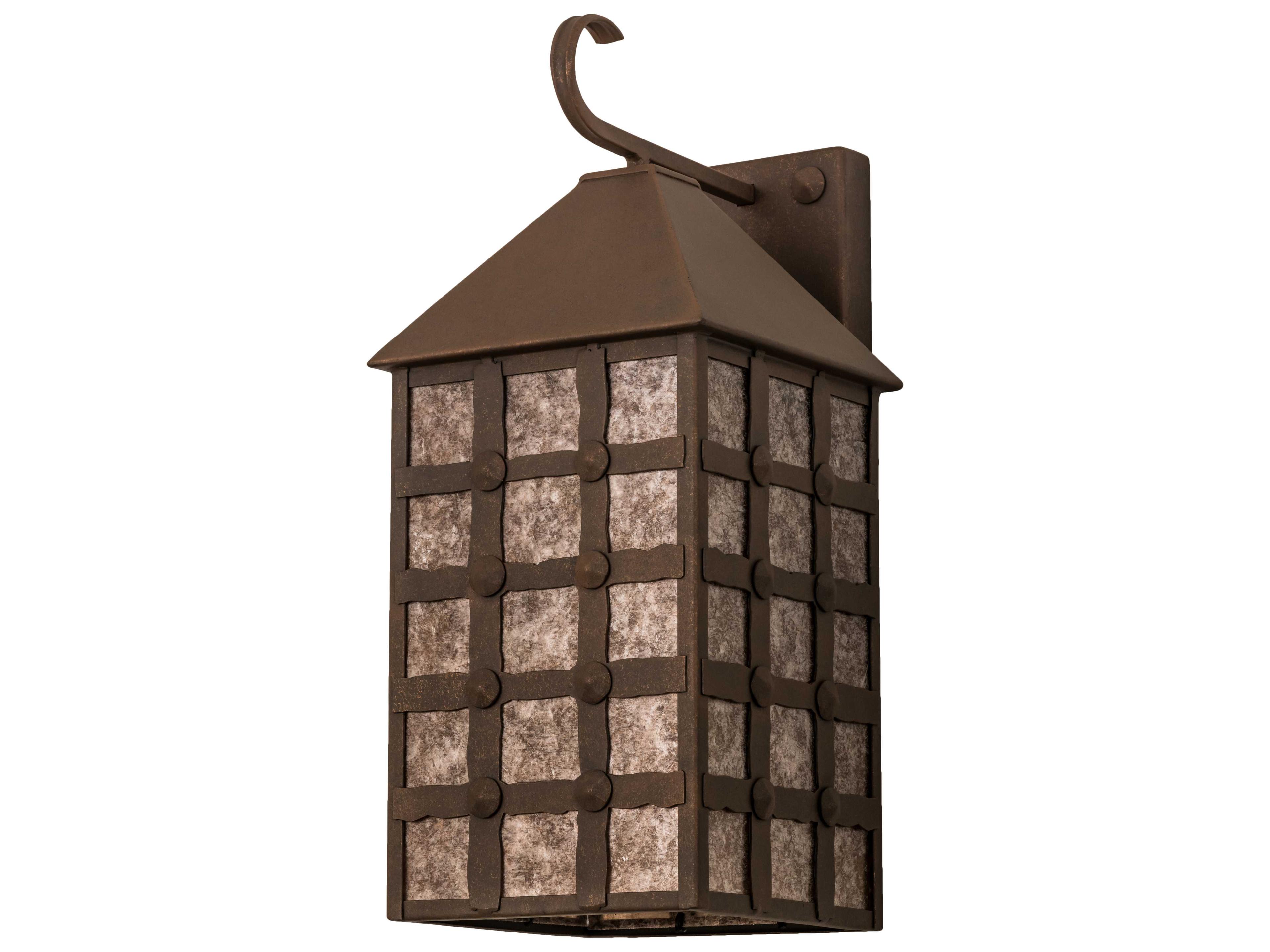 Meyda Clavos Antique Rust silver Wall Sconce