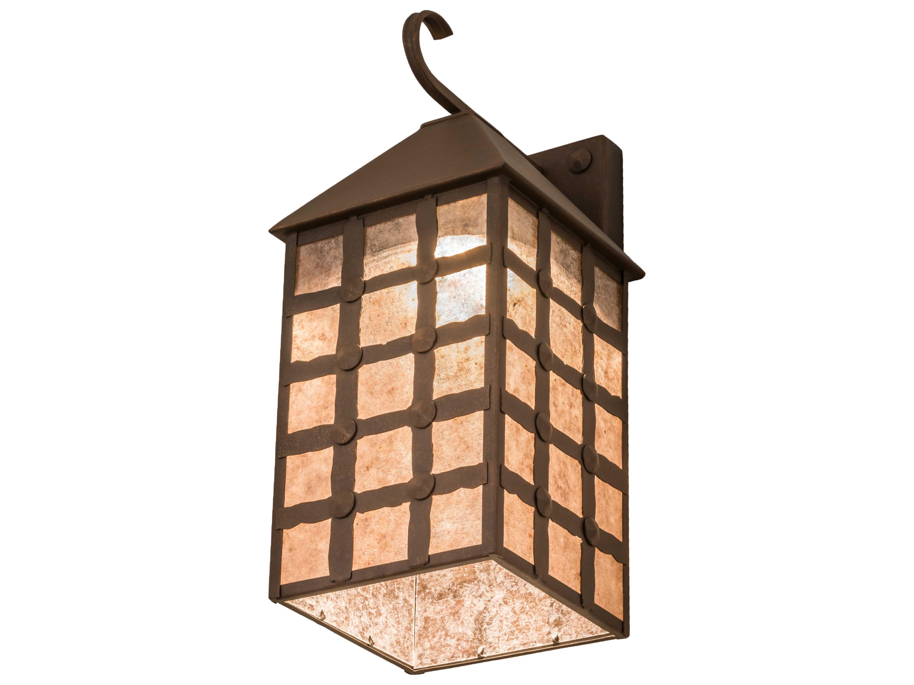 Meyda Clavos Antique Rust silver Wall Sconce