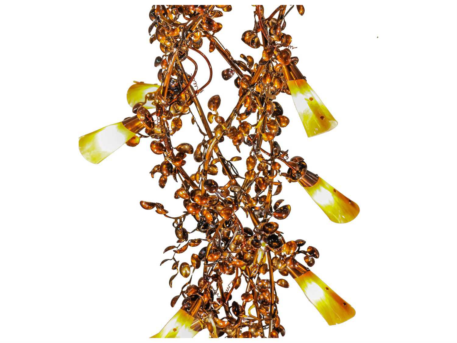 Meyda Vinca Vine Dark Burnished Copper Pendant