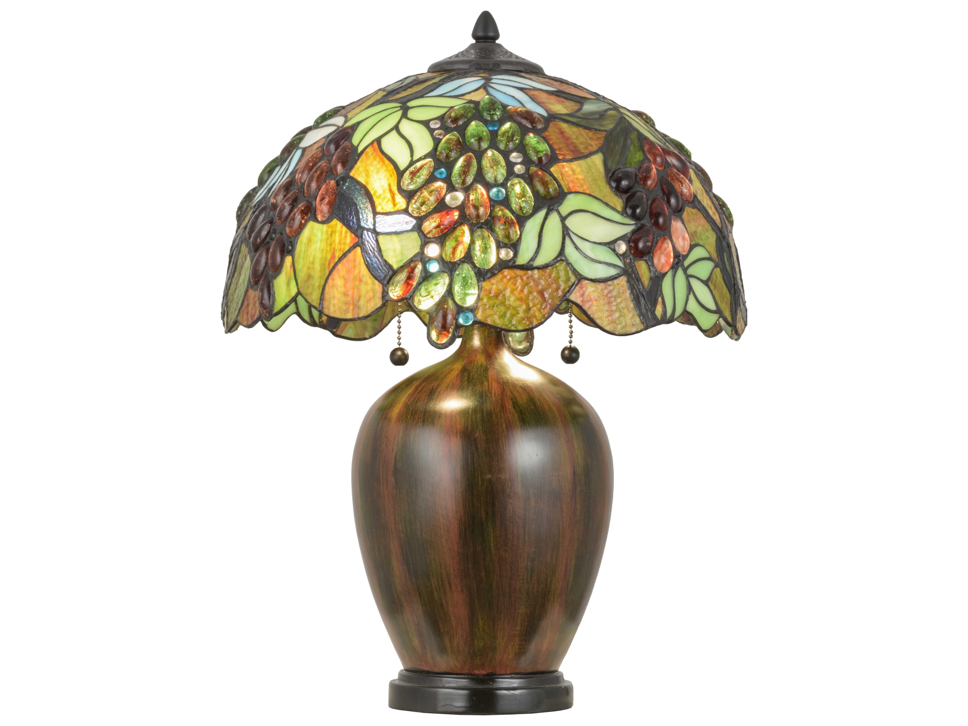 Meyda Lighting Vinifera Green Table Lamp