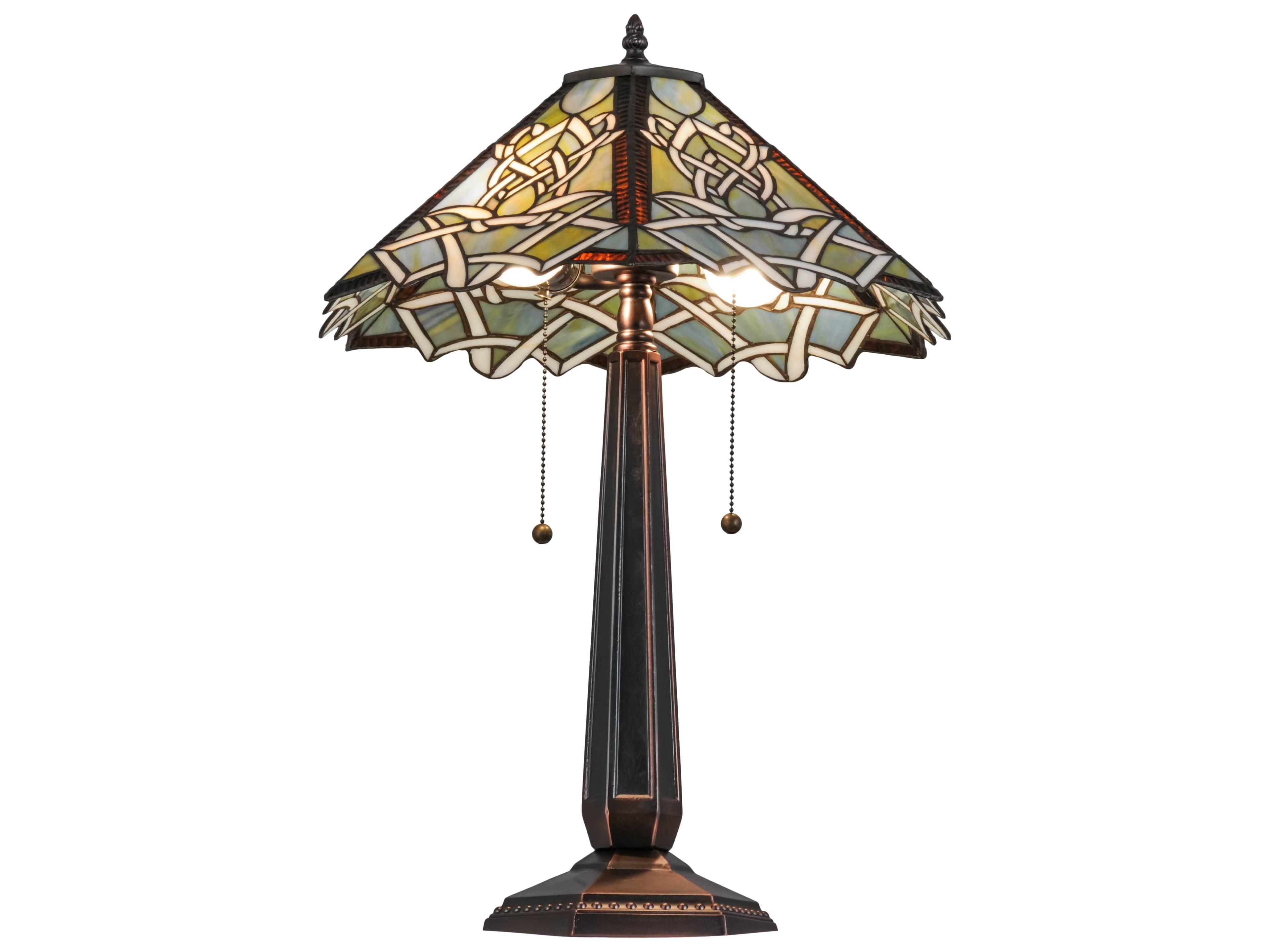 Meyda Lighting Glasgow Bungalow Bronze Table Lamp