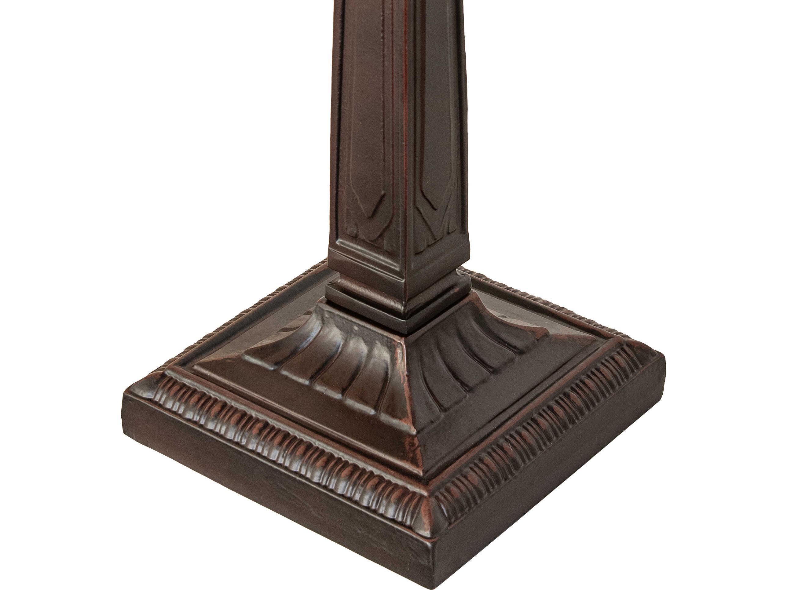 Meyda Deco Verdigris Mahogany Bronze 2-Light Table Lamp