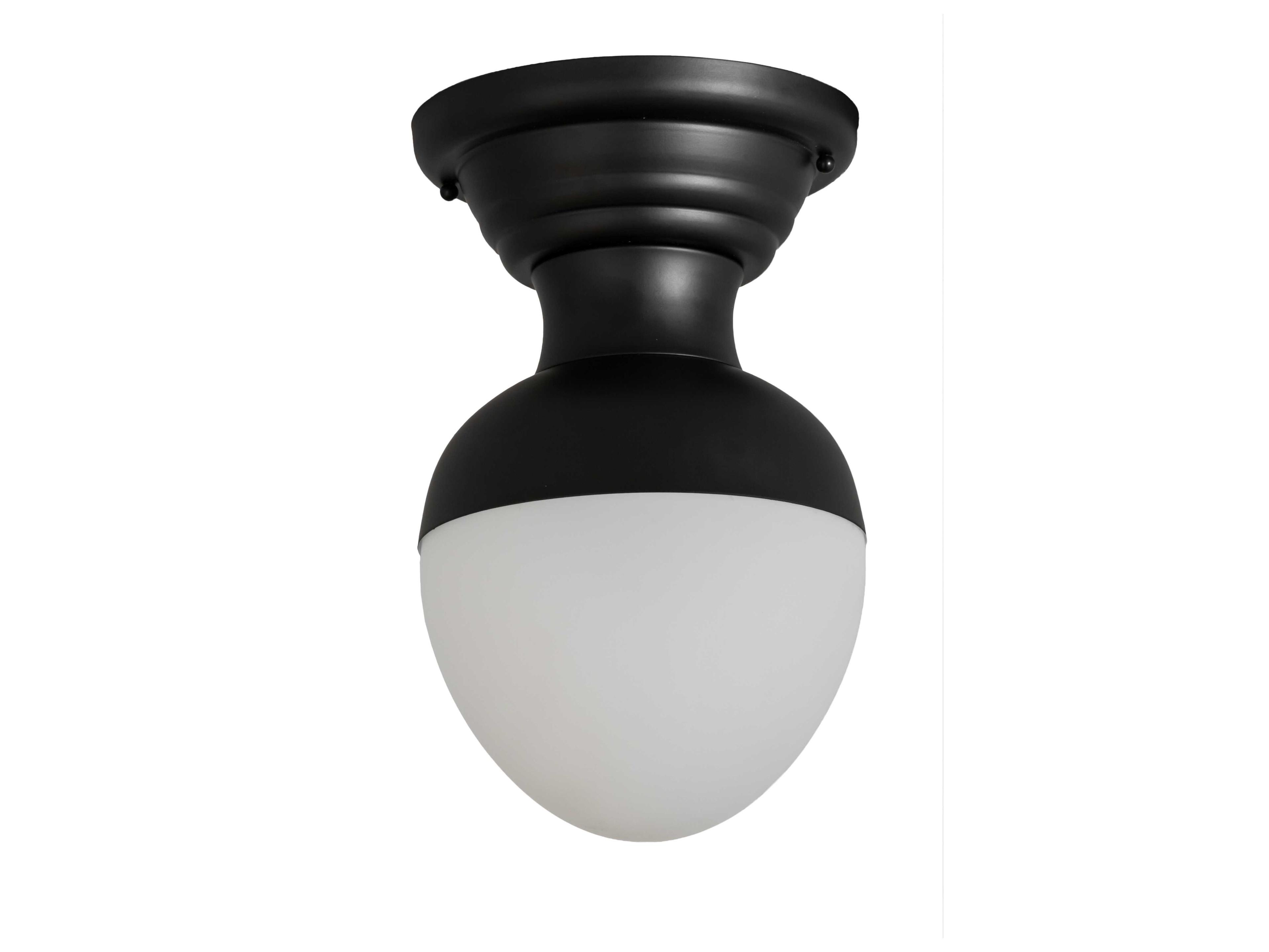 Meyda Huevo Dimng Led Black Flush Mount