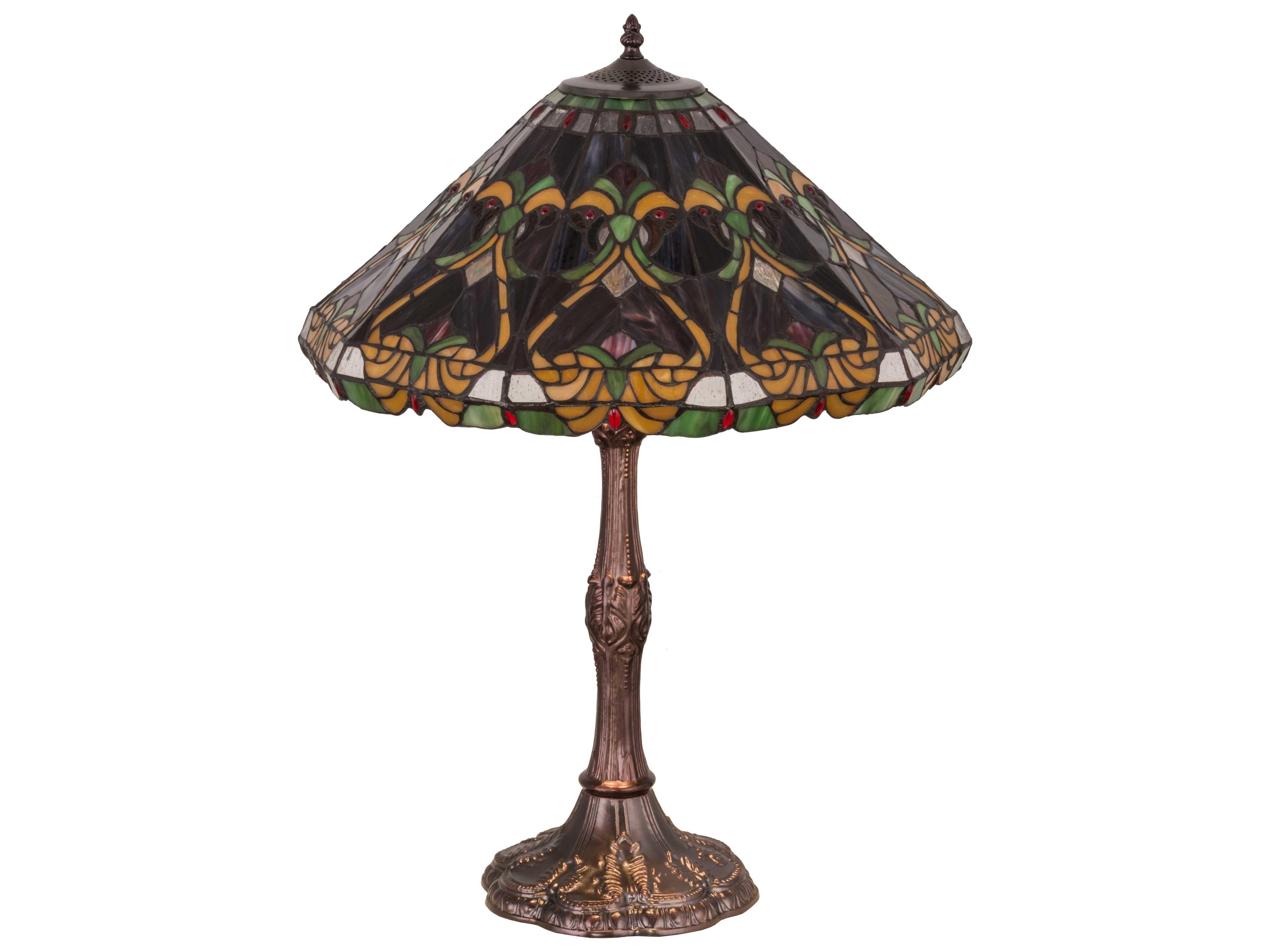 Meyda Lighting Middleton Mahogany Bronze Table Lamp