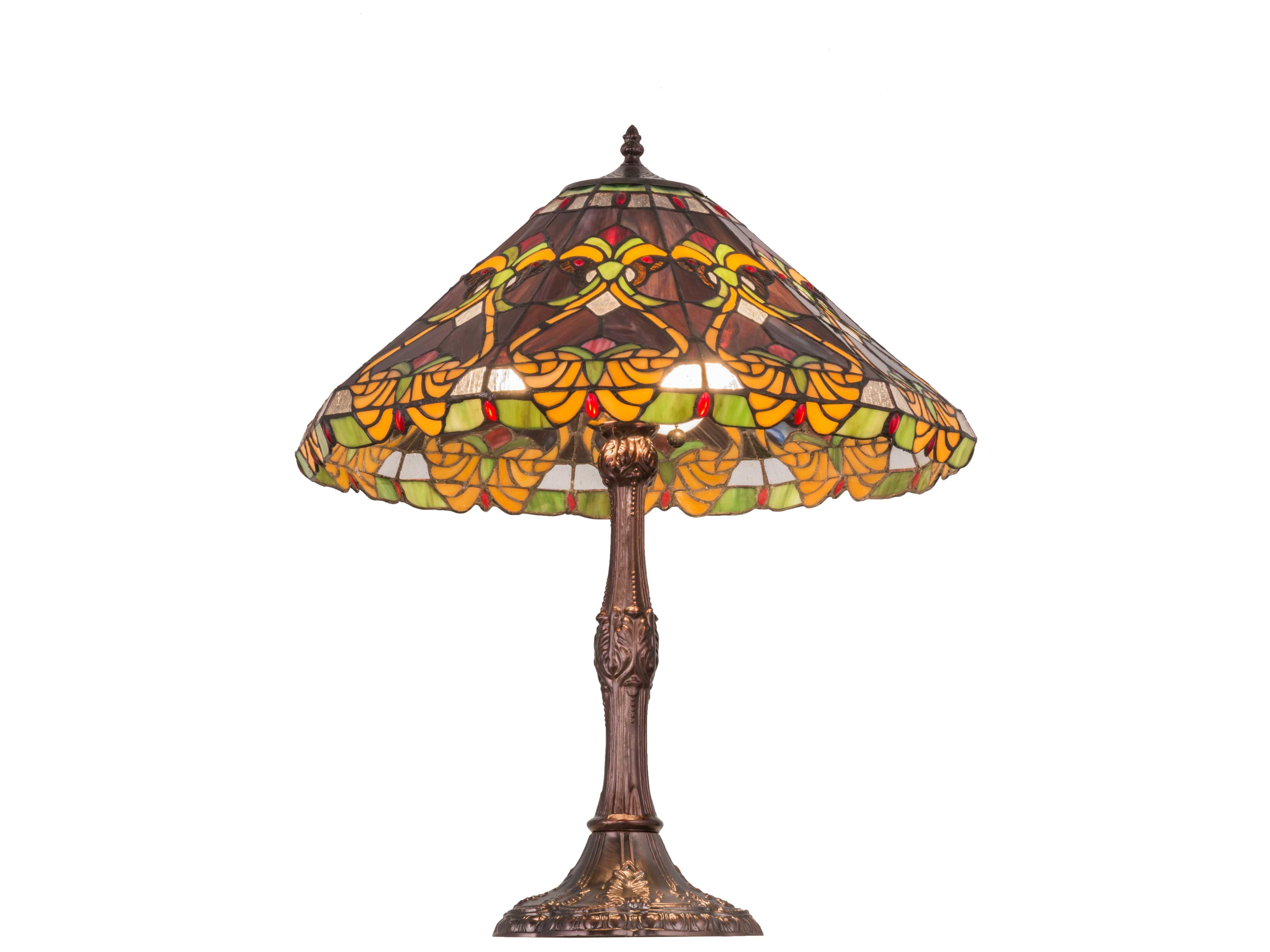 Meyda Lighting Middleton Mahogany Bronze Table Lamp