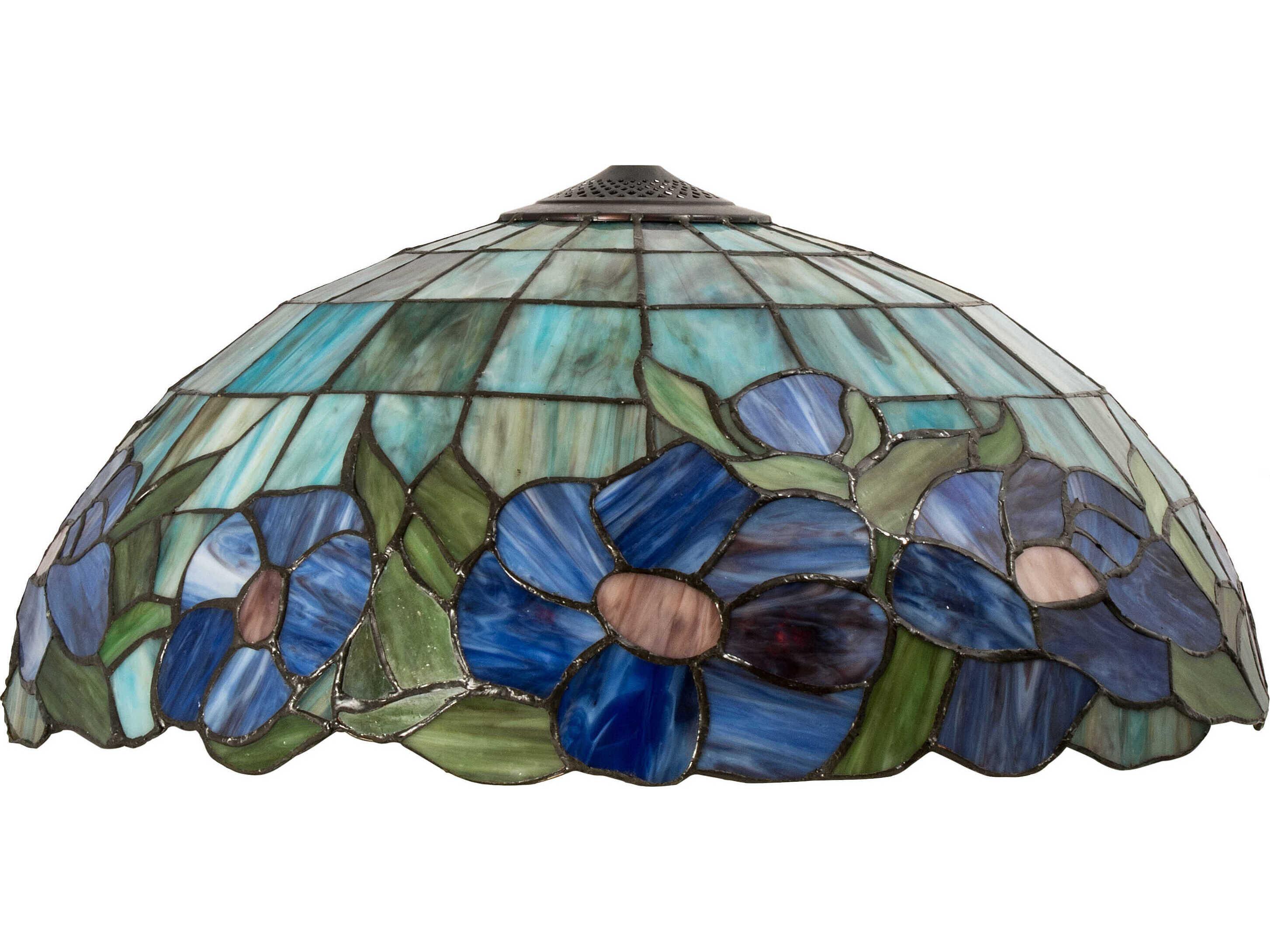 Meyda 20" Blue / Green Glass Shade