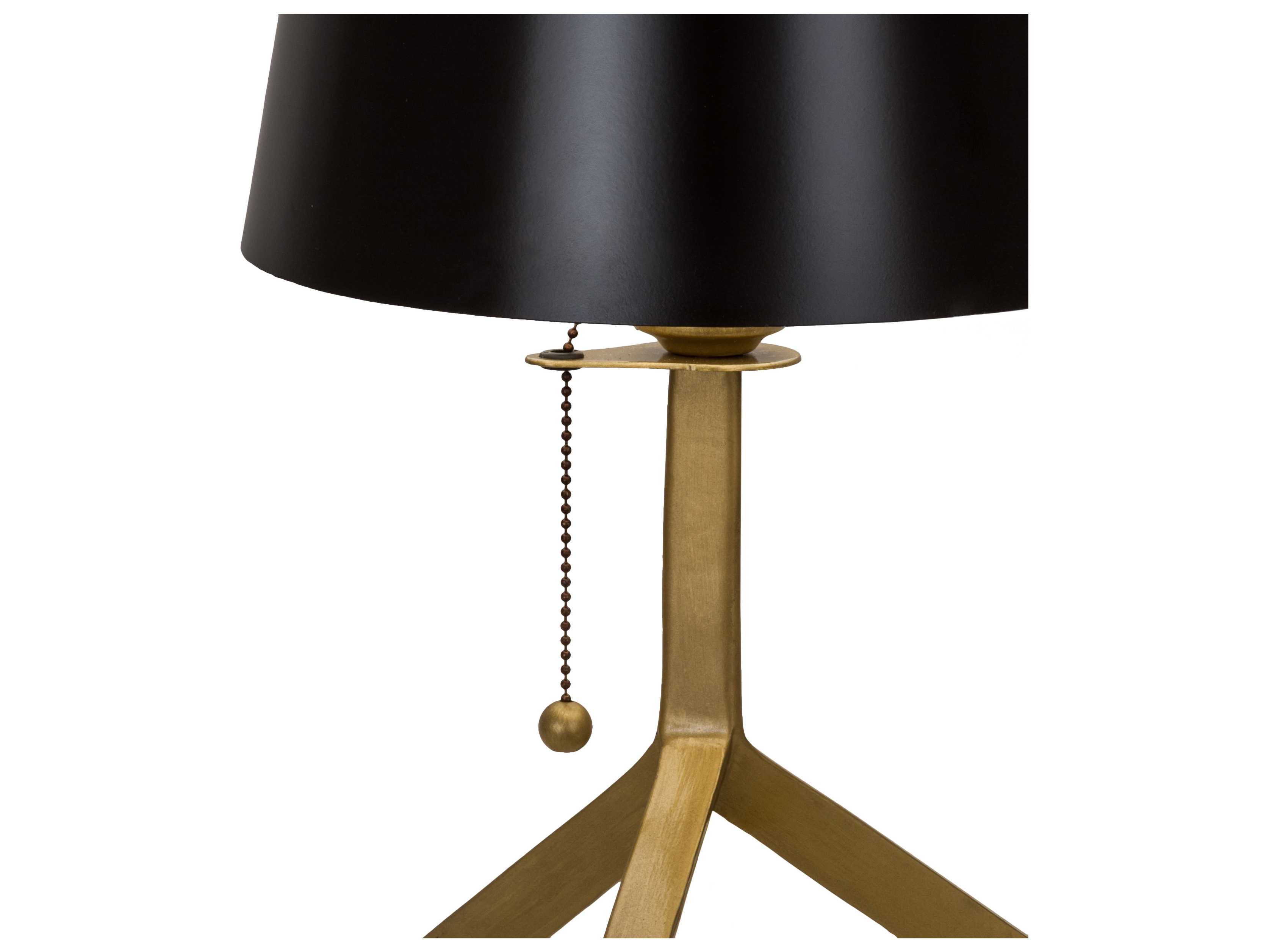 Meyda Lighting Cilindro Sofisticato Antique Brass black Satin Table Lamp