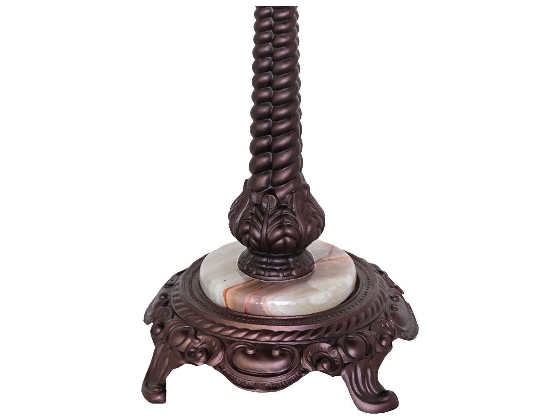 Meyda Rope Mahogany Bronze Table Lamp Base