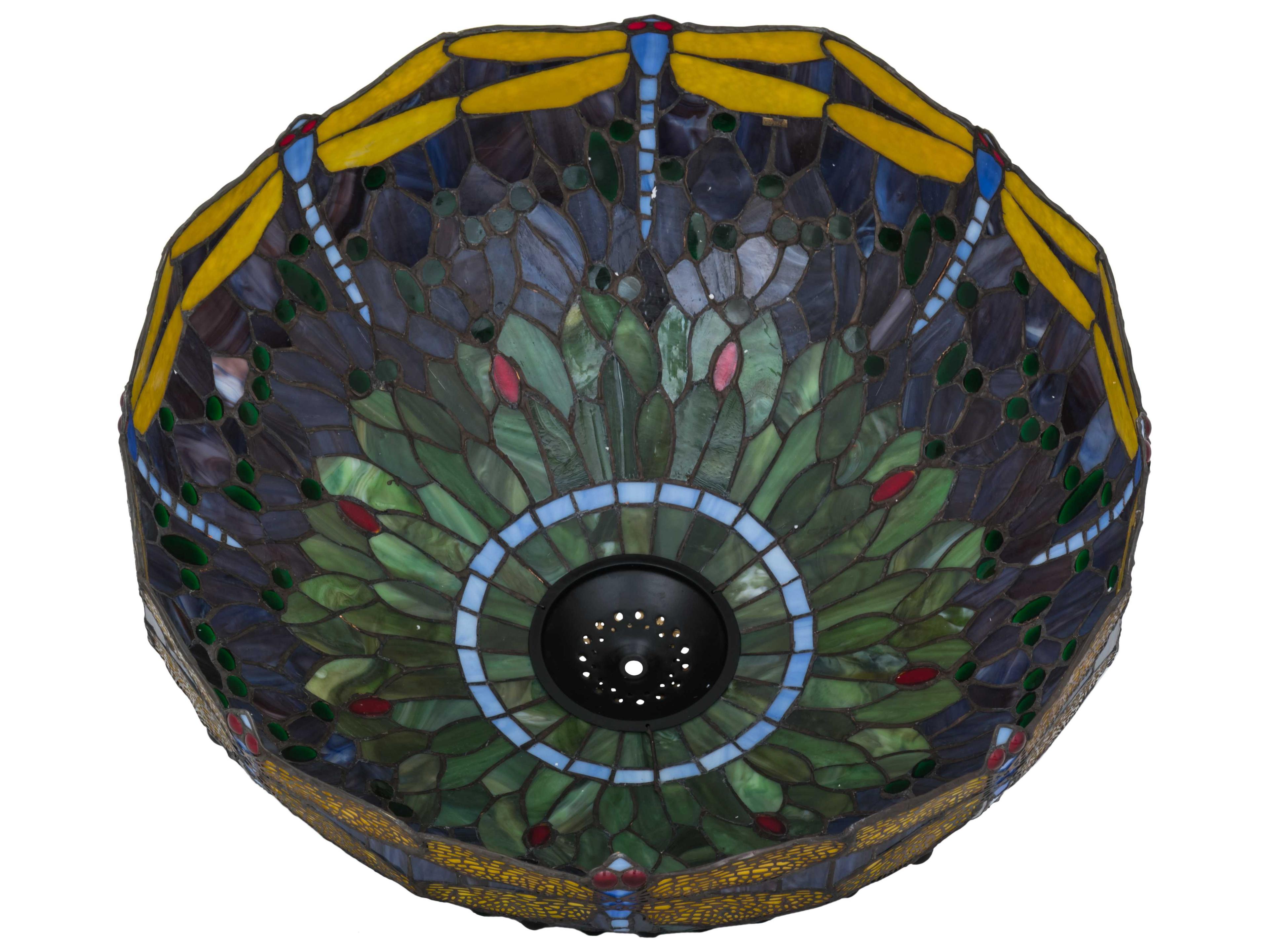 Meyda Lighting Tiffany Hanginghead Dragonfly Purple 22" Shade