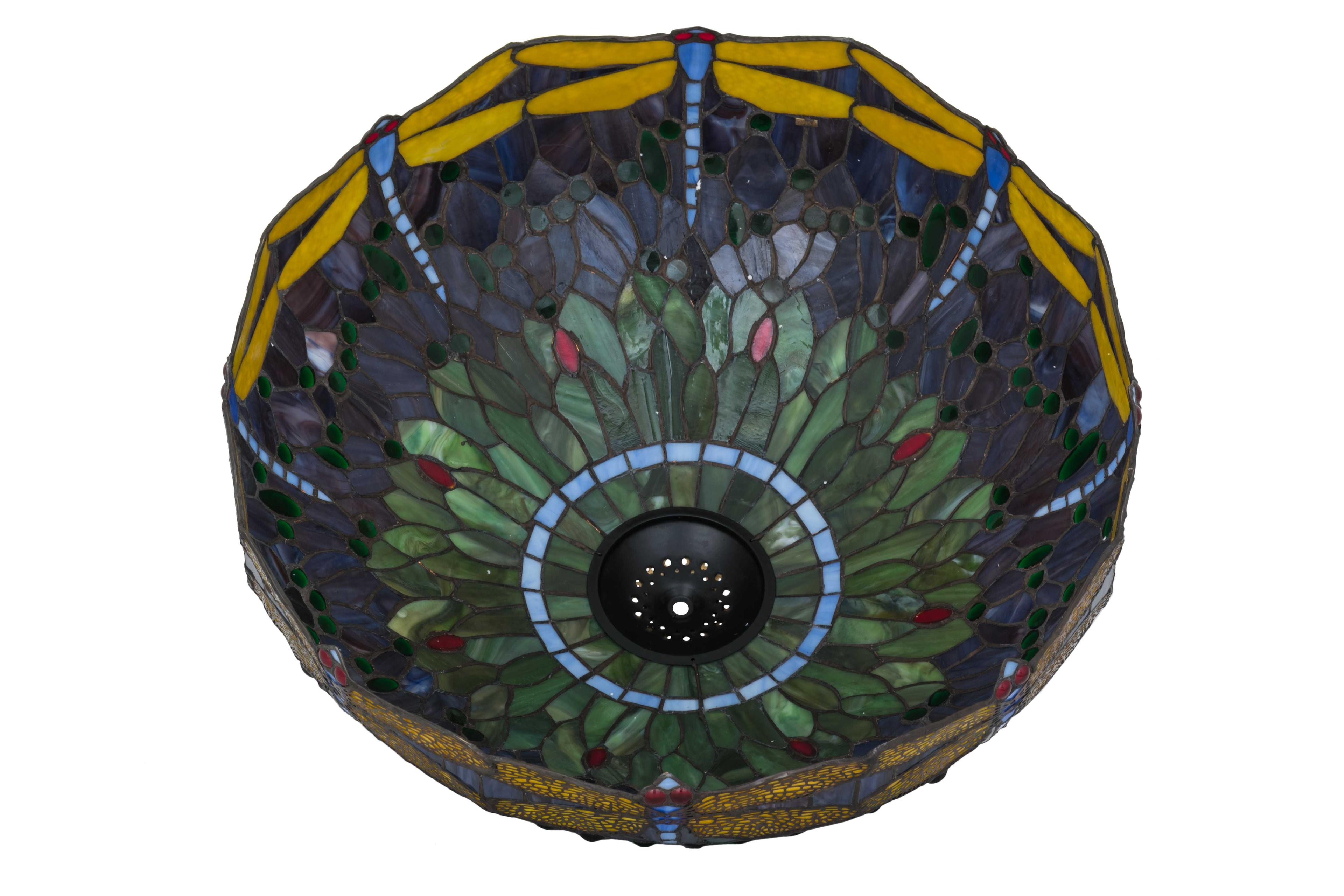 Meyda Lighting Tiffany Hanginghead Dragonfly Purple 22" Shade