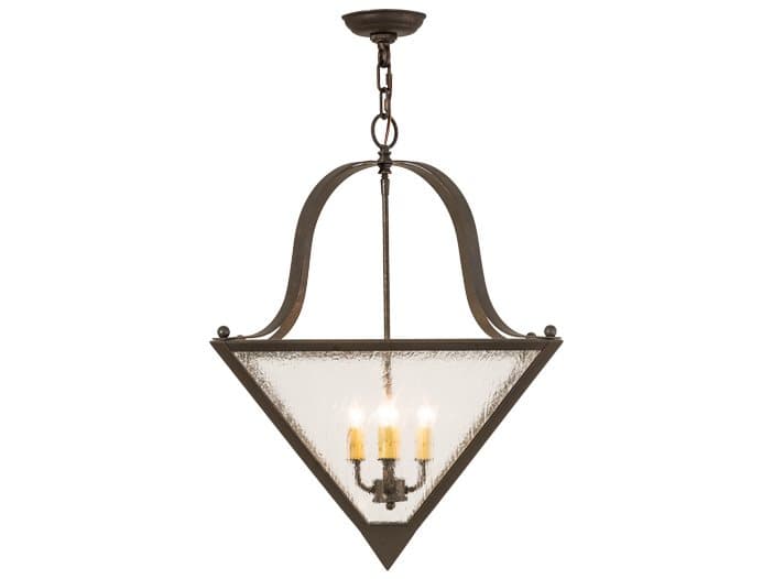 Meyda Zale 4-Light Brown Glass Pendant