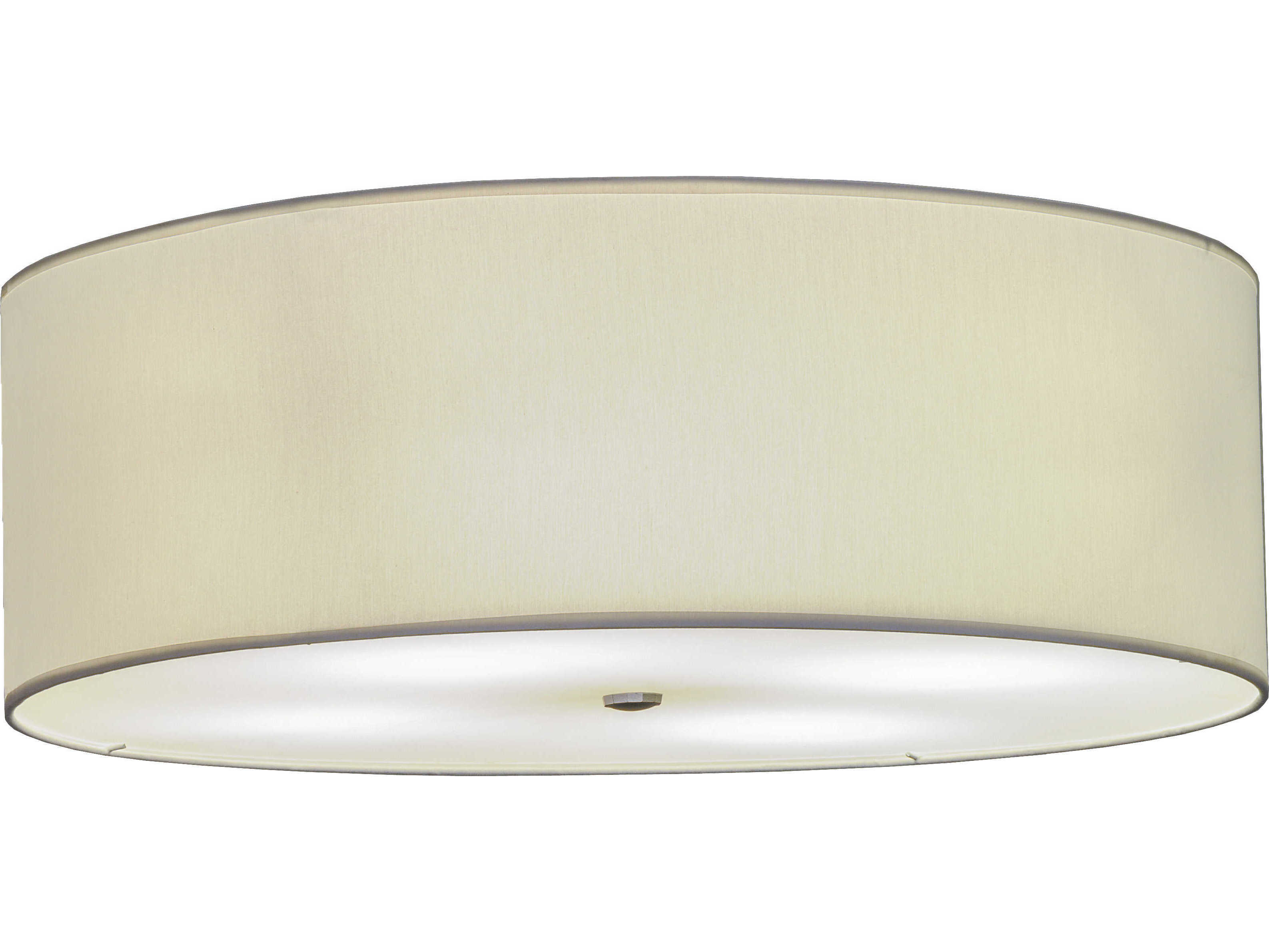 Meyda Cilindro 4-Light Brushed Nickel Drum Flush Mount