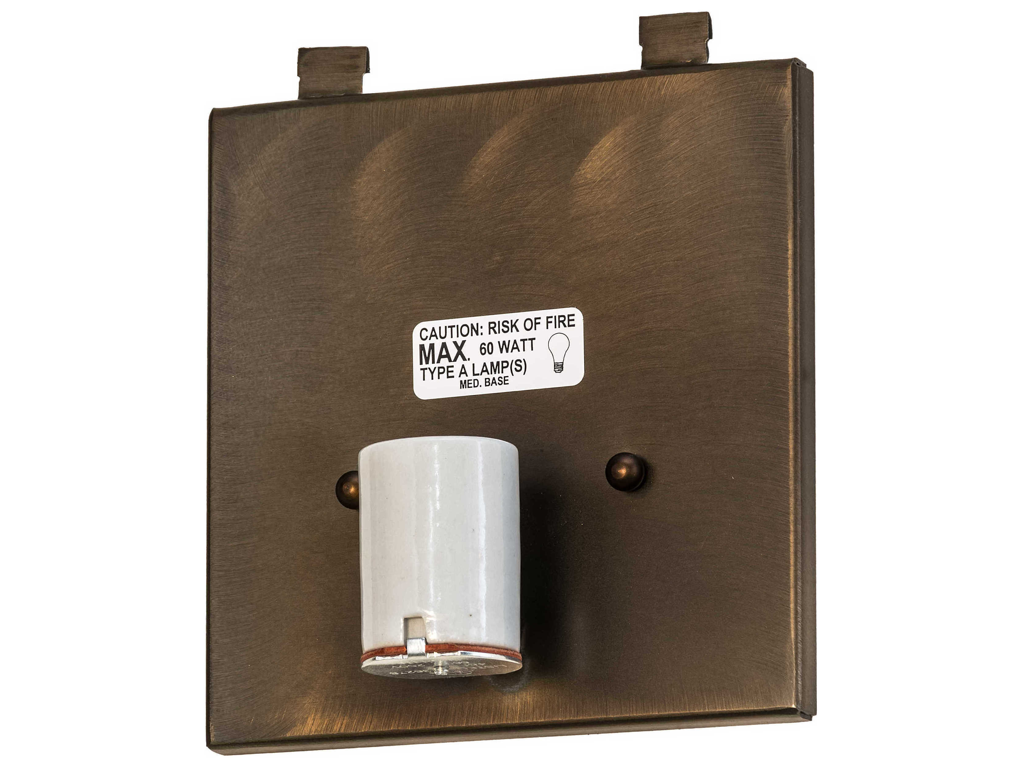 Meyda Lone Bear 1-Light Antique Copper Brown Wall Sconce