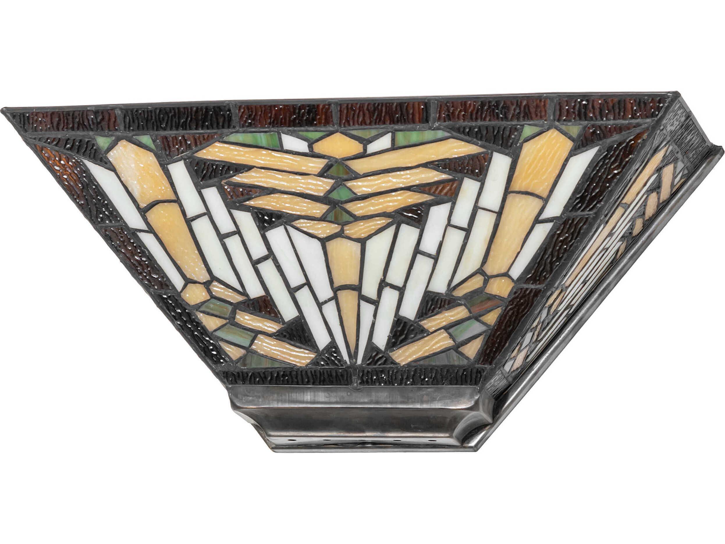 Meyda Nuevo Mission 2-Light Burnished Steel Brown Wall Sconce