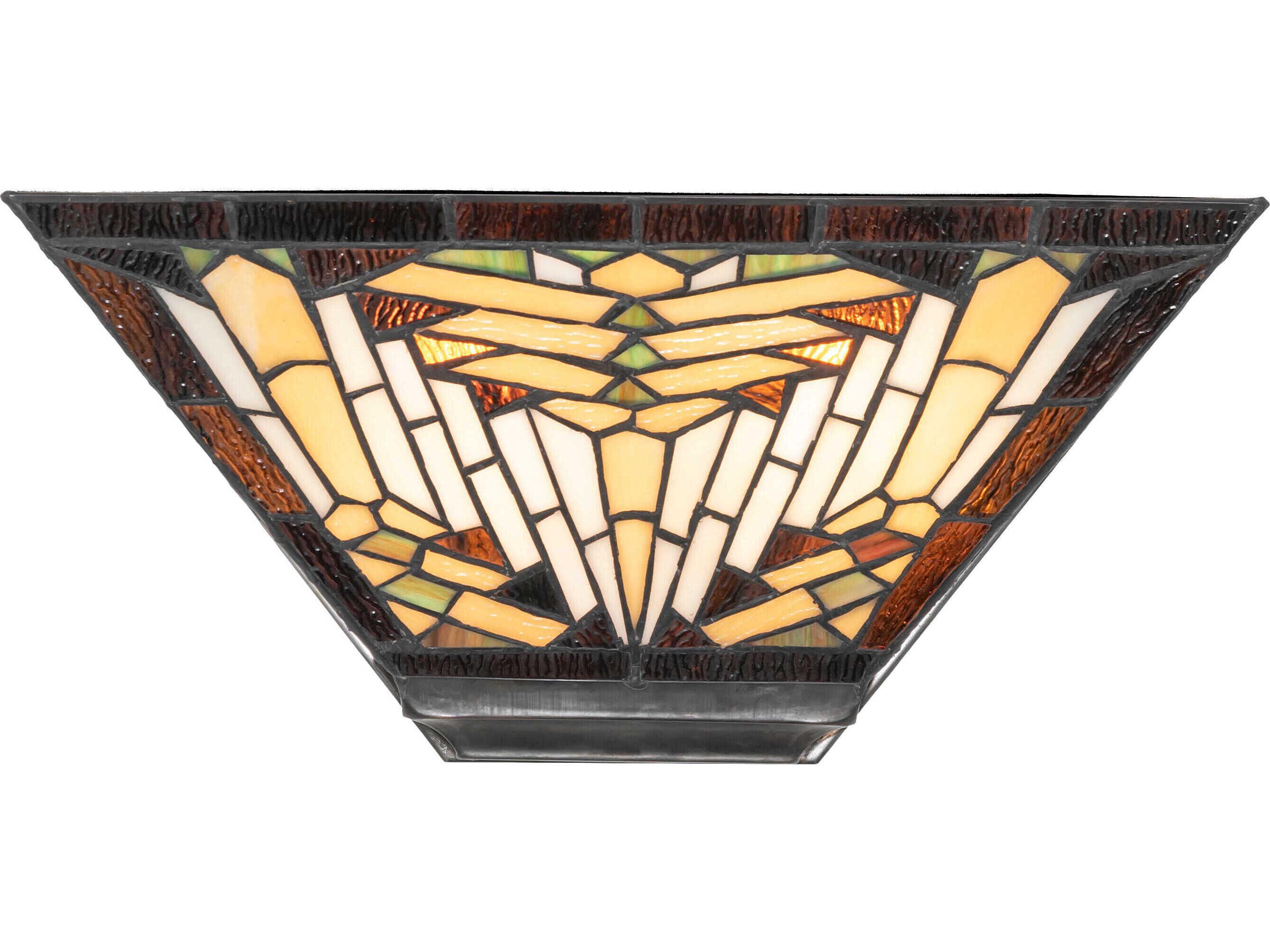 Meyda Nuevo Mission 2-Light Burnished Steel Brown Wall Sconce