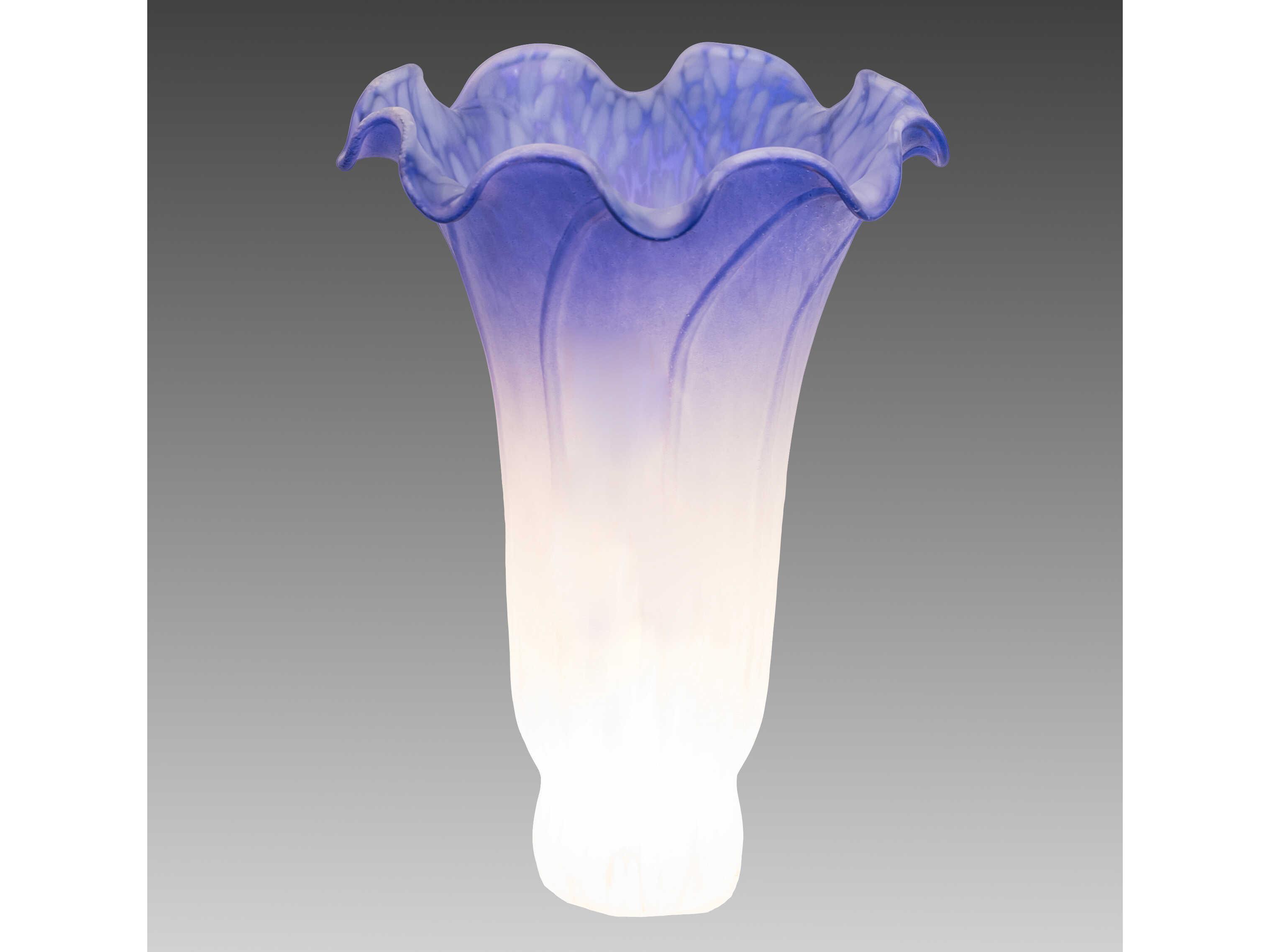 Meyda Blue / White 4" Pond Lily Shade