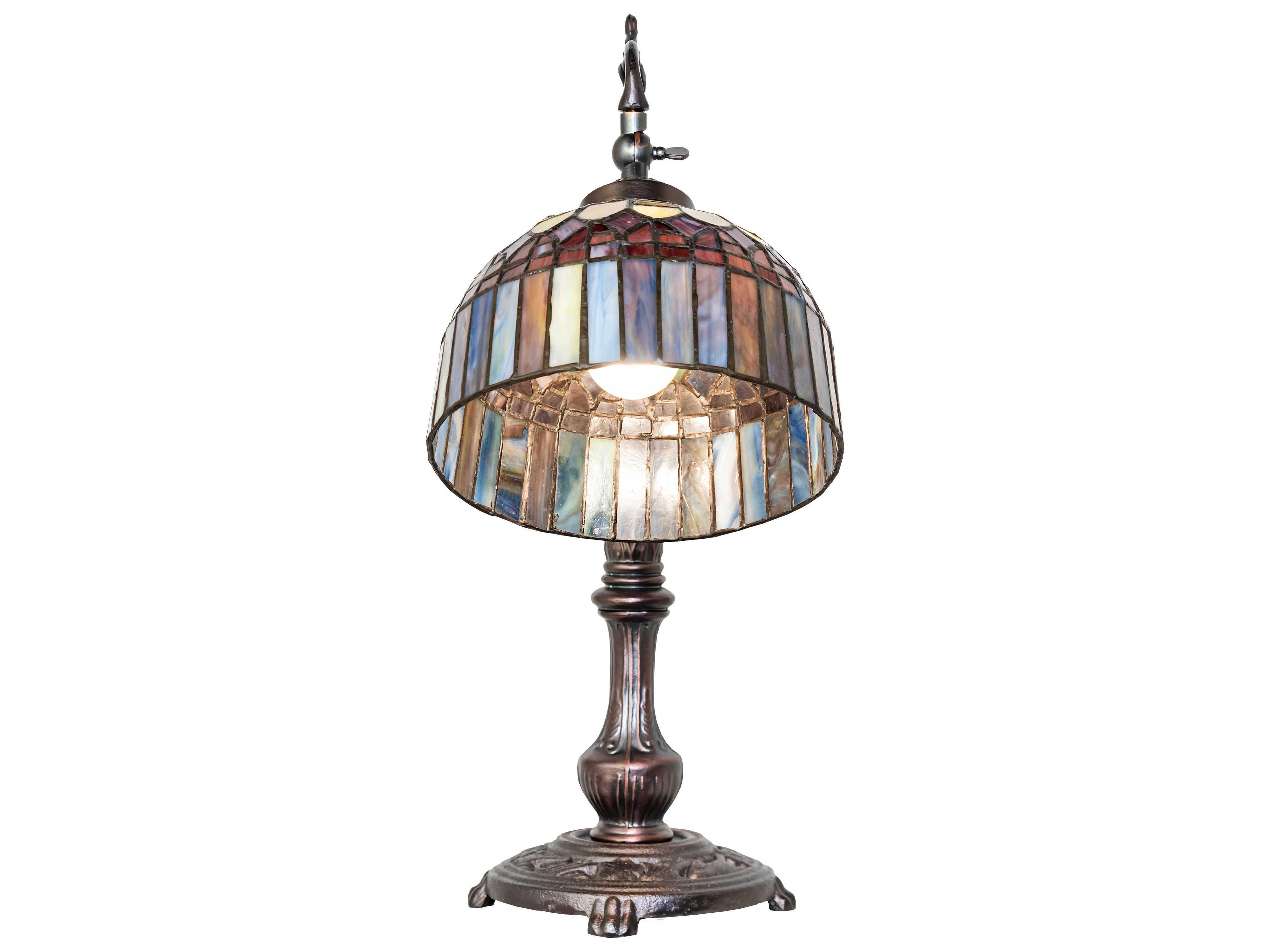 Meyda Tiffany Candice Mahogany Bronze Desk Lamp