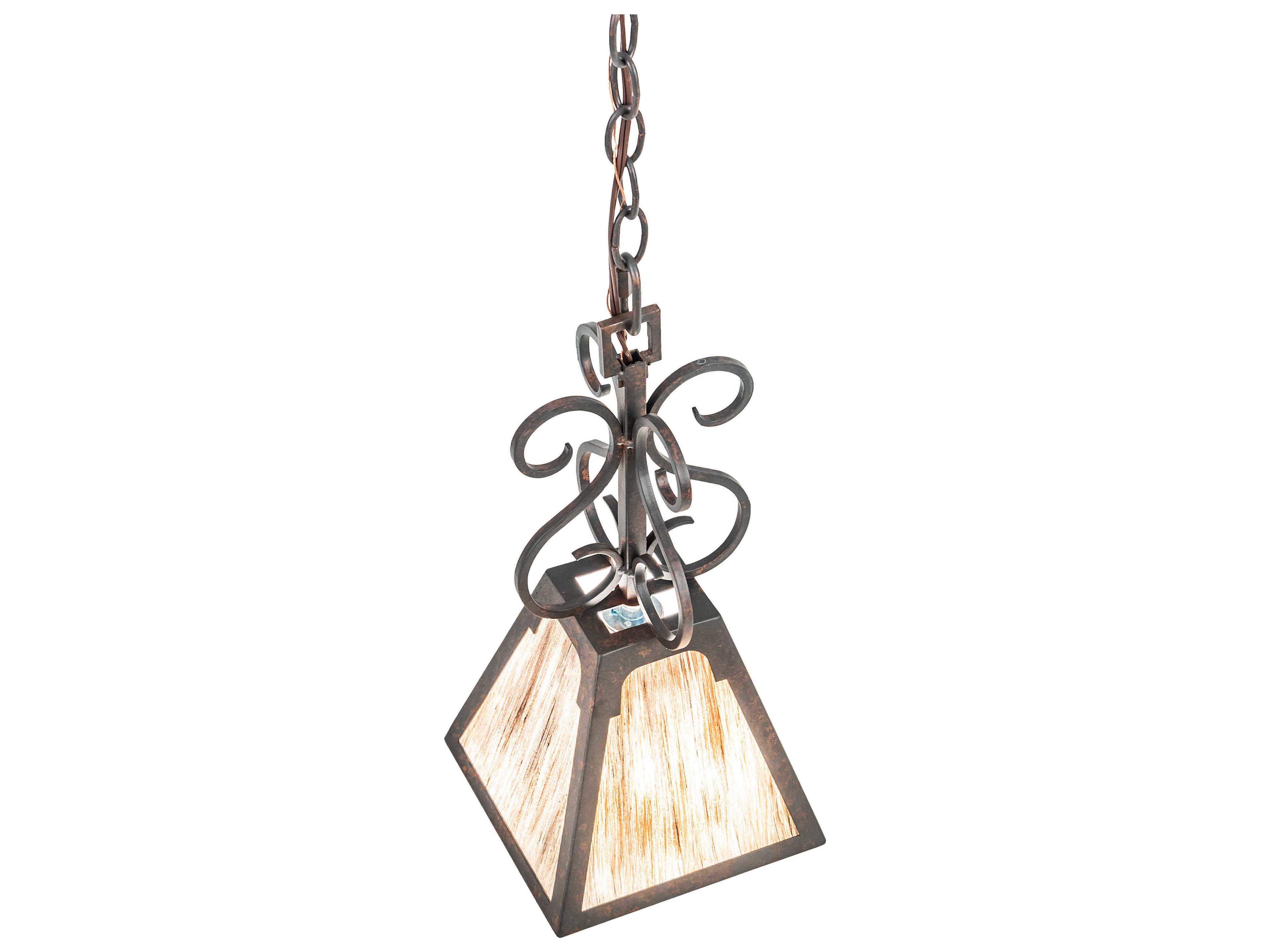 Meyda Ava 1-Light Cajun Spice Brown Glass LED Mini Pendant