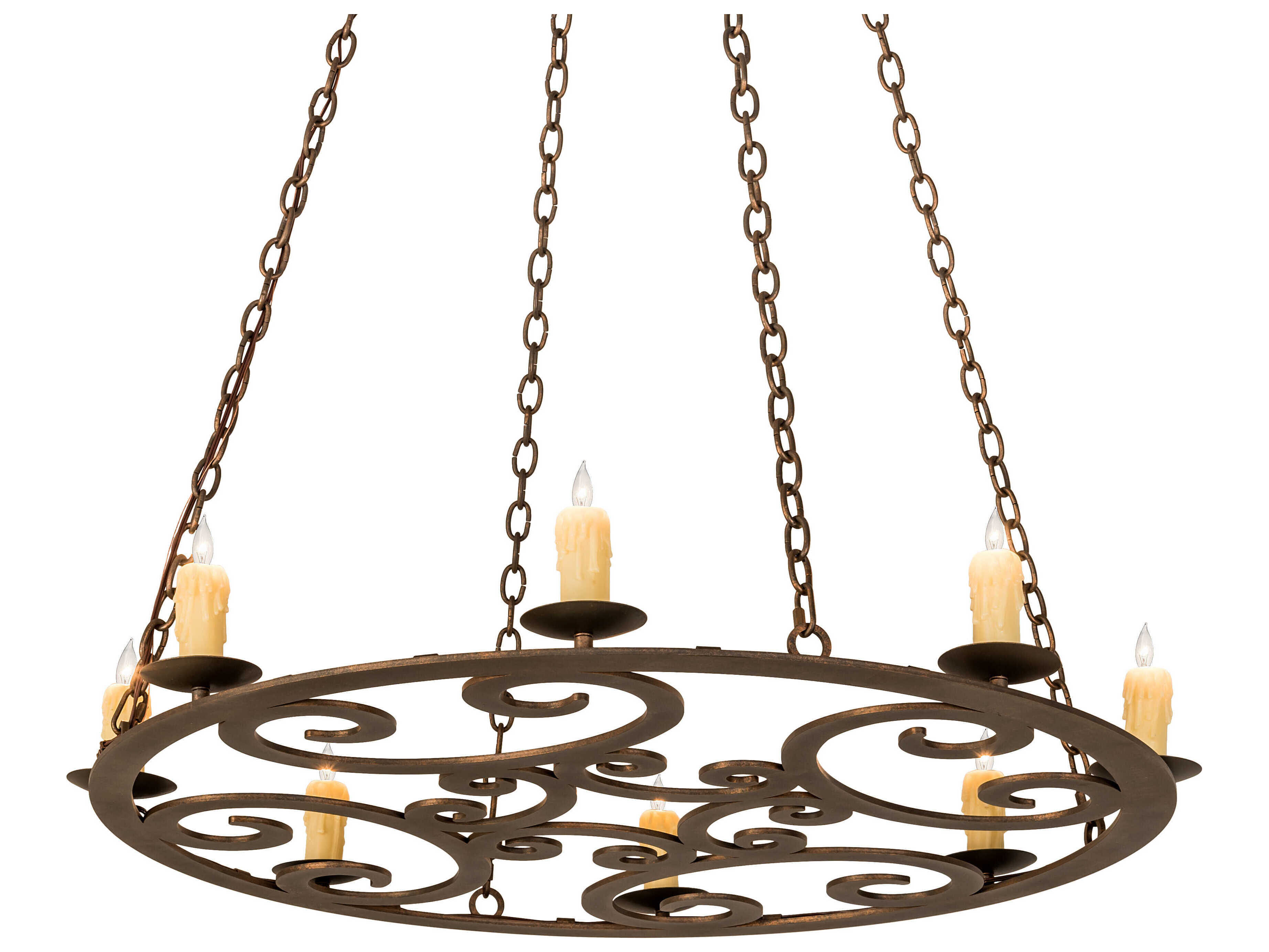Meyda Ashley 8-Light Chocolate Brown Chandelier
