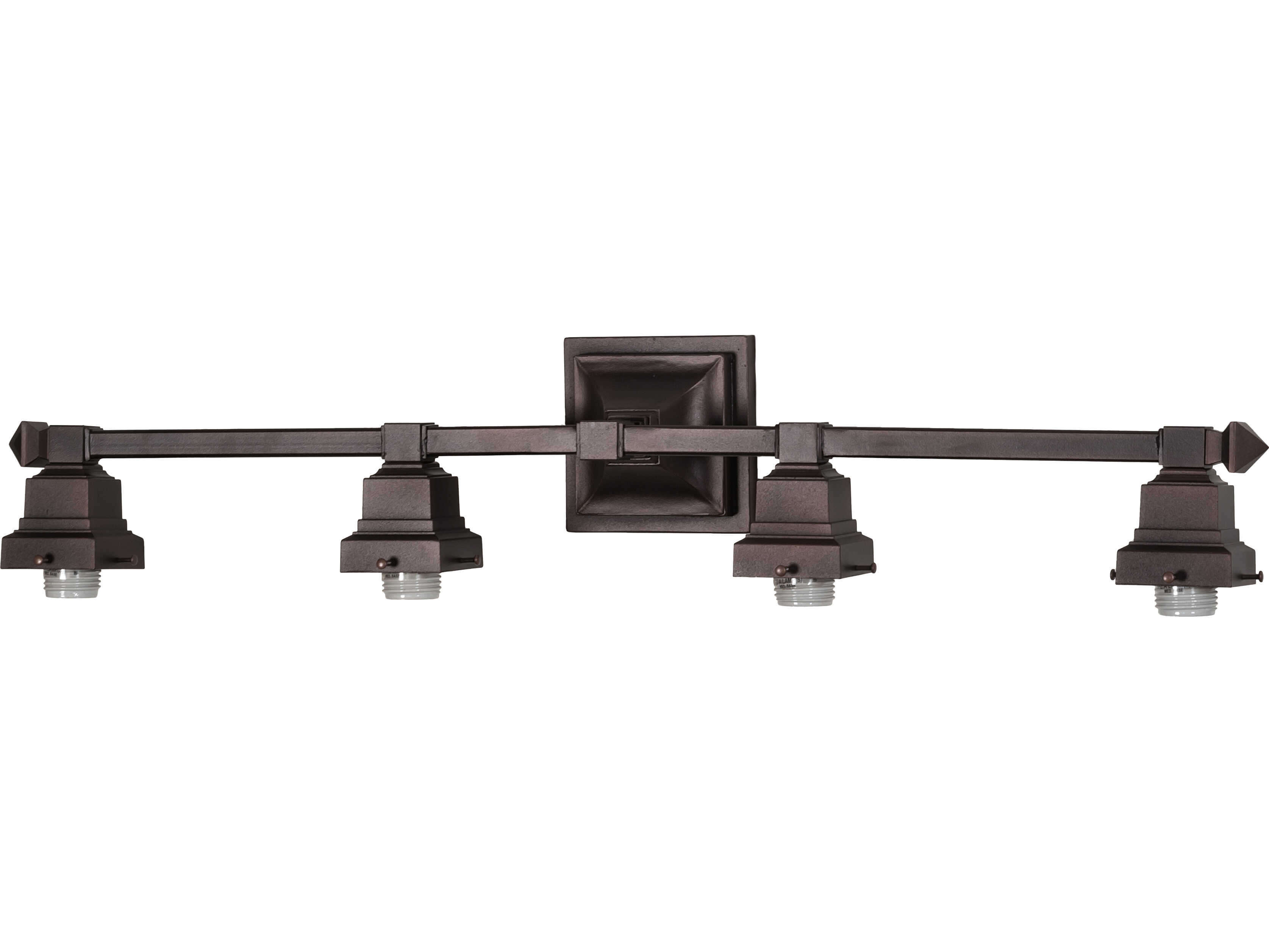 Meyda Mission 4-Light Mahogany Bronze Vanity Light