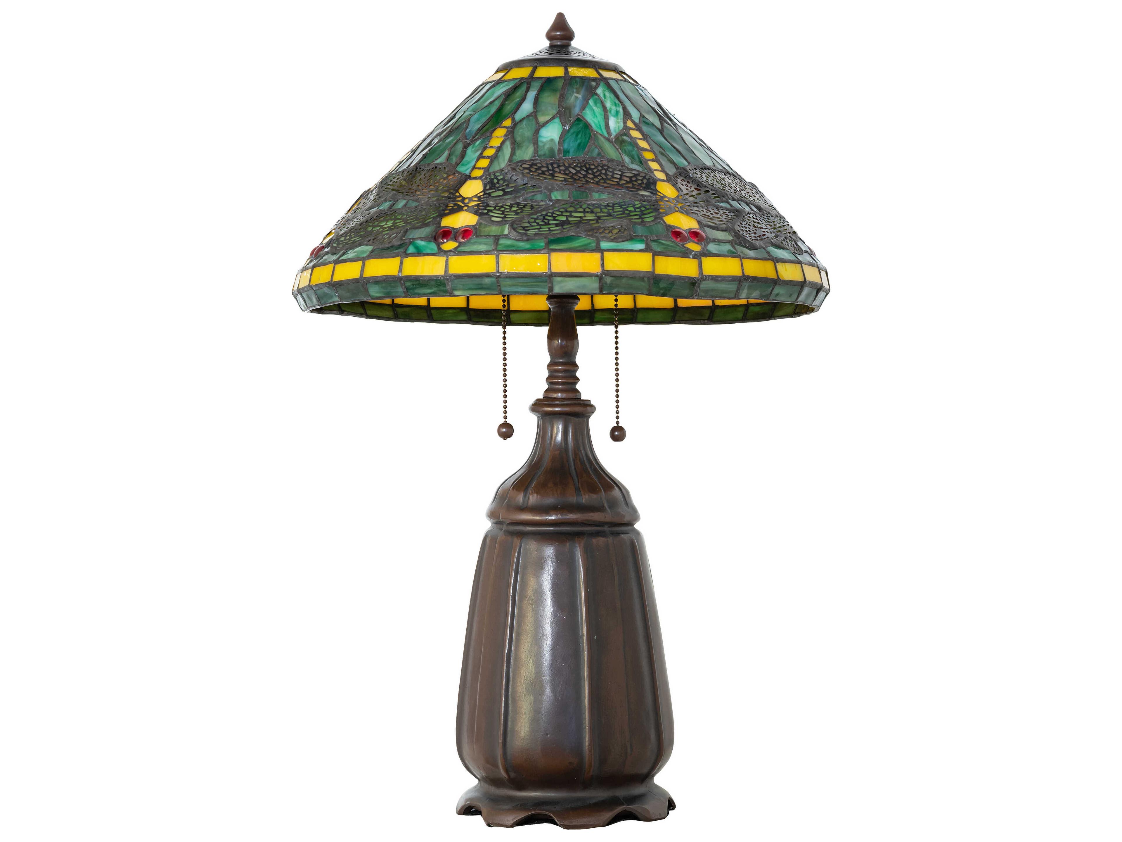 Meyda Tiffany Dragonfly Mahogany Bronze Buffet Lamp