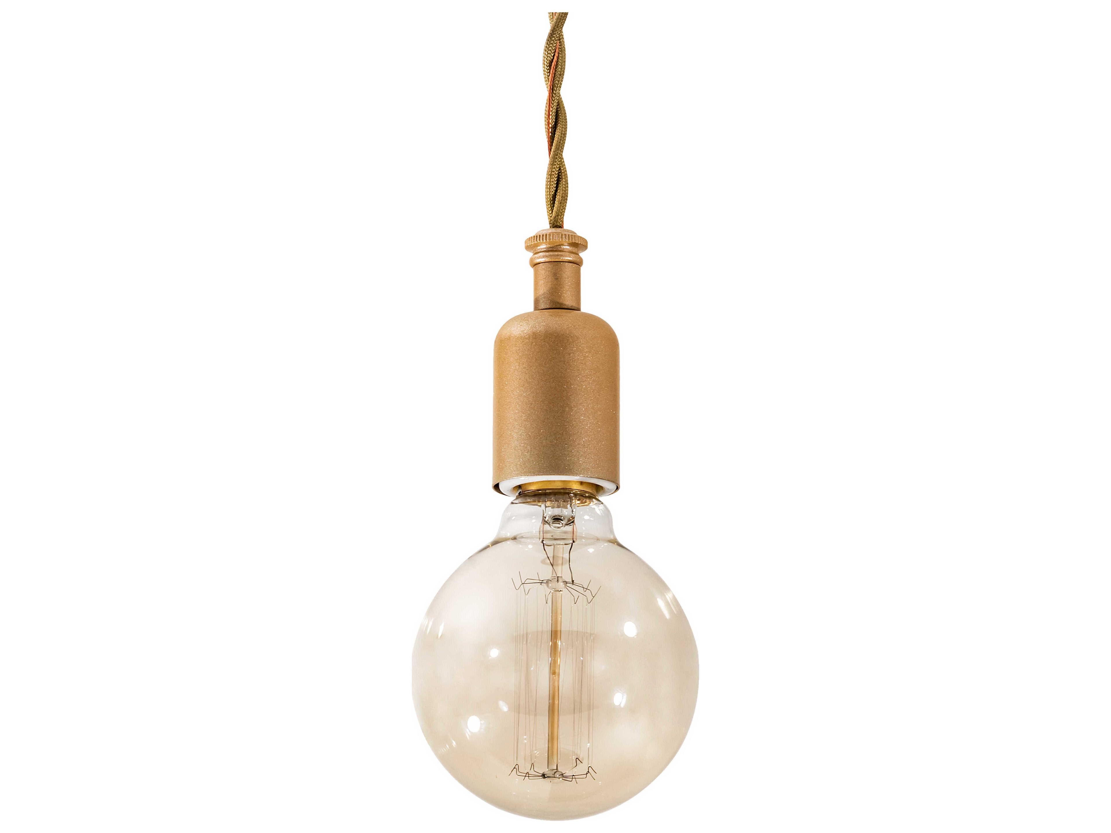 Meyda Alva 1-Light Champagne Metallic Gold Mini Pendant
