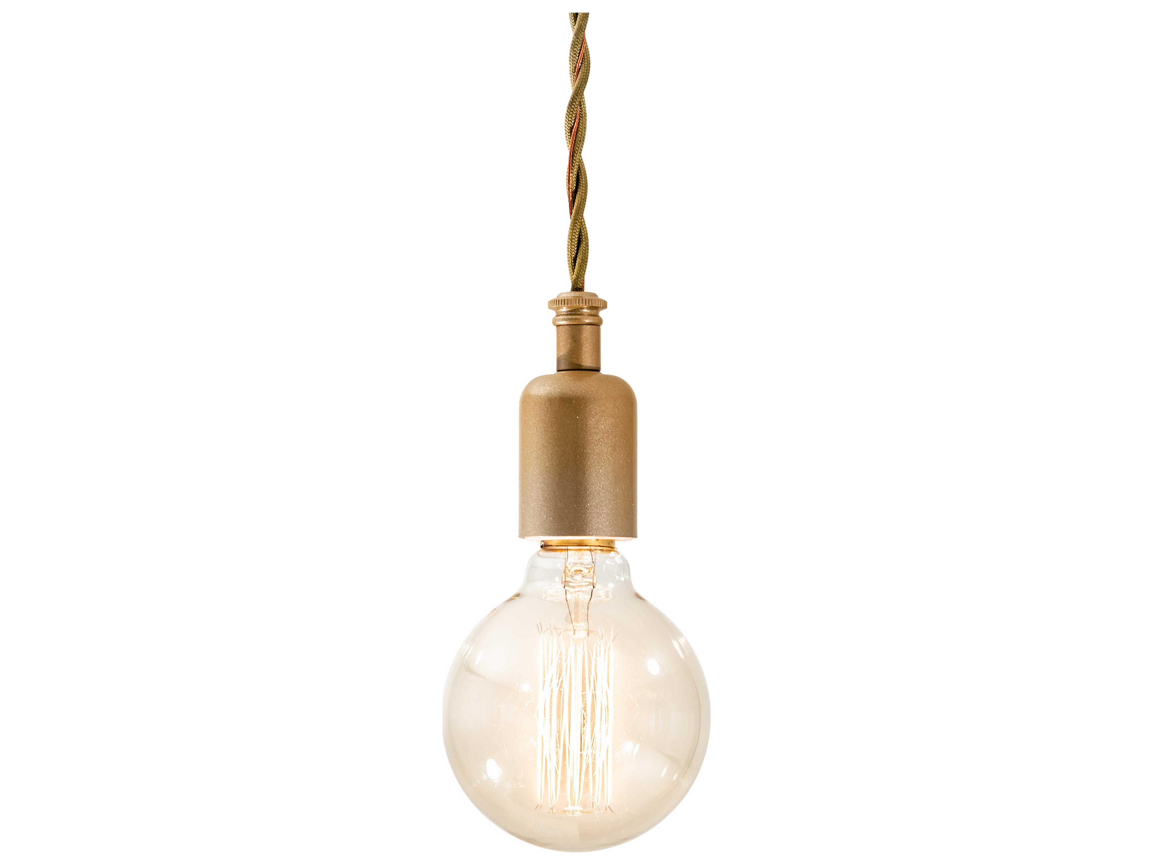 Meyda Alva 1-Light Champagne Metallic Gold Mini Pendant