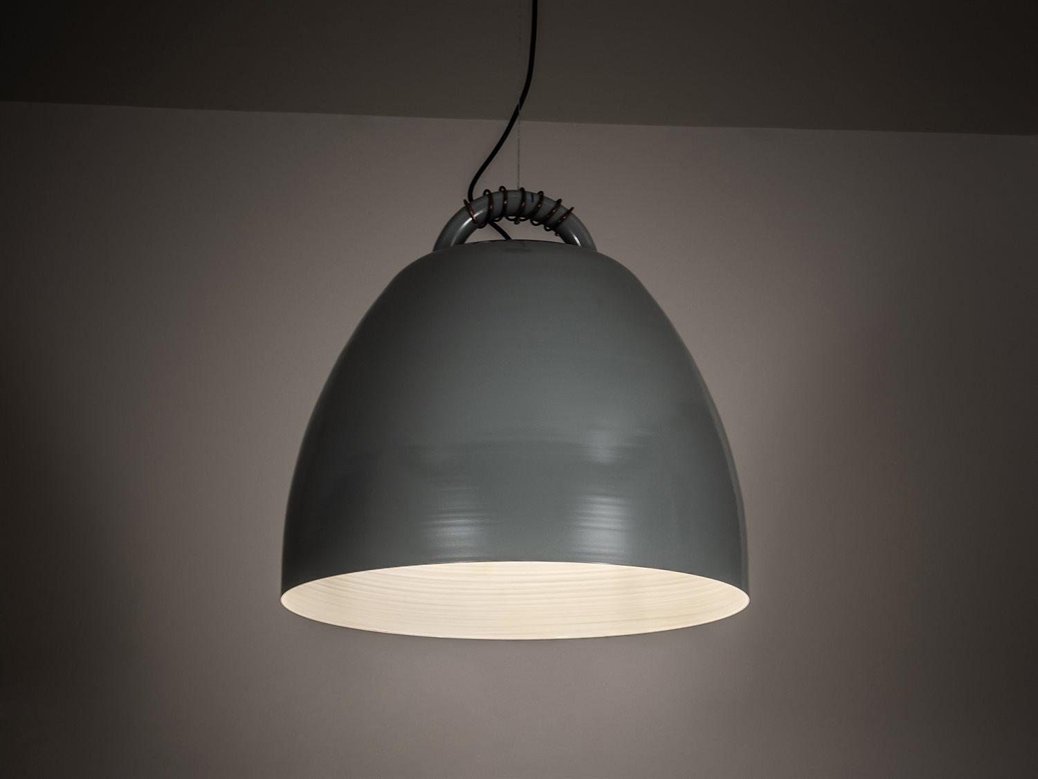 Meyda Gravity 3-Light Grey LED Bell Pendant