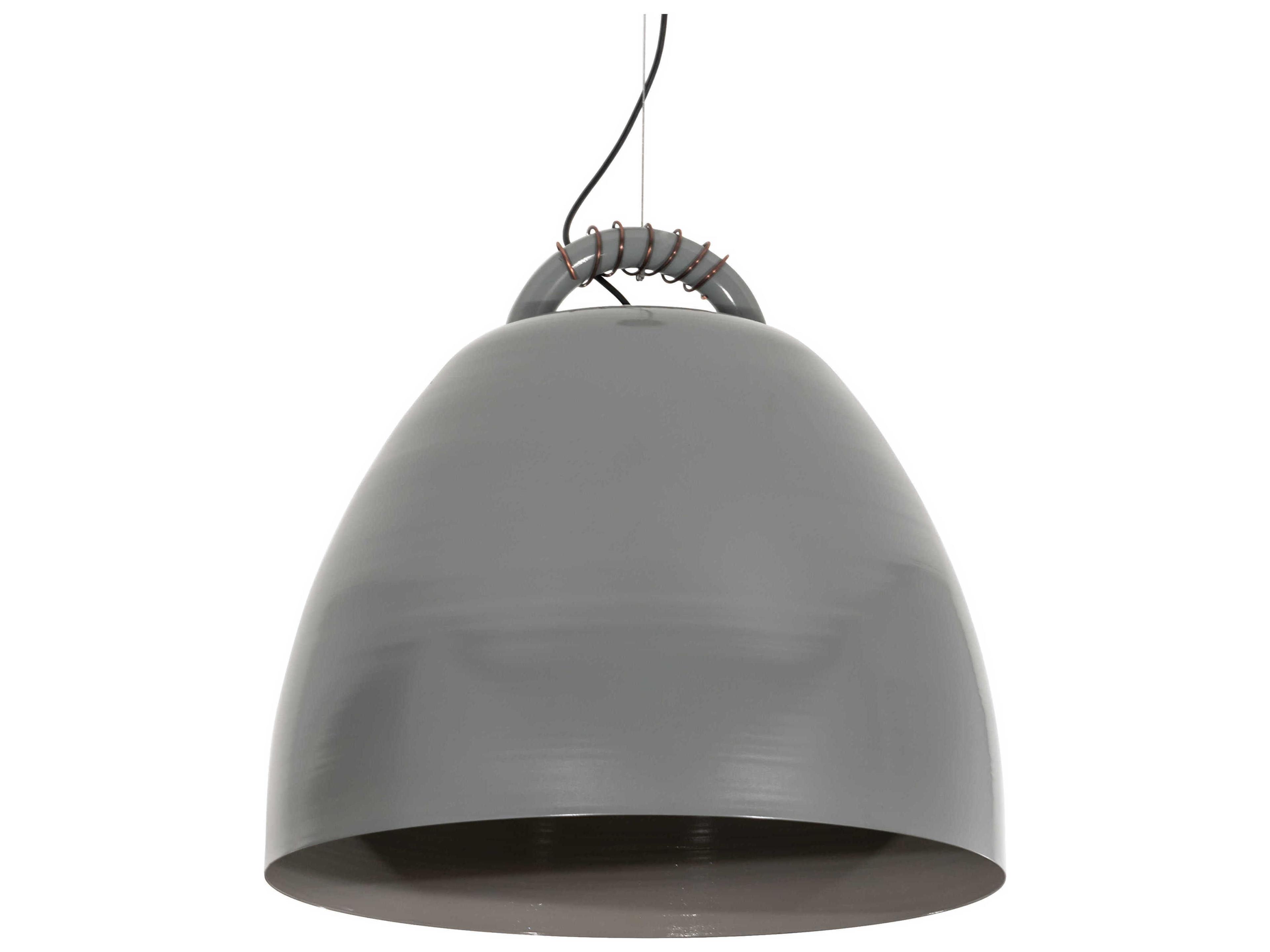 Meyda Gravity 3-Light Grey LED Bell Pendant