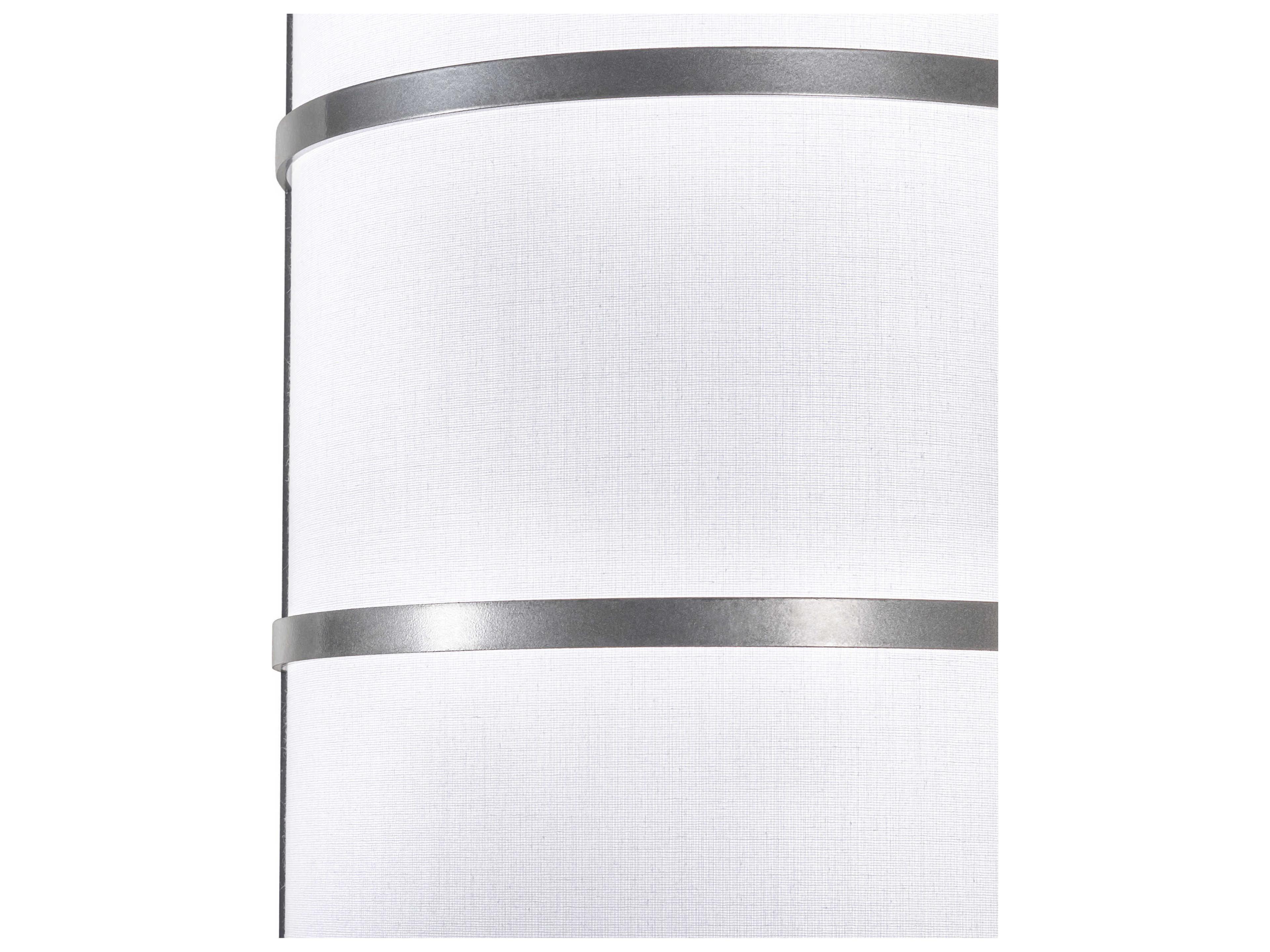 Meyda Jayne Nickel White LED Wall Sconce