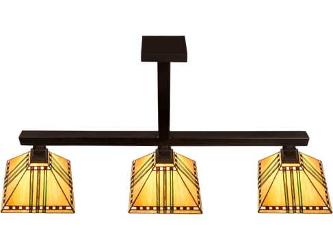 Meyda Prairie Corn 3-Light Brown Glass Tiffany Island Pendant
