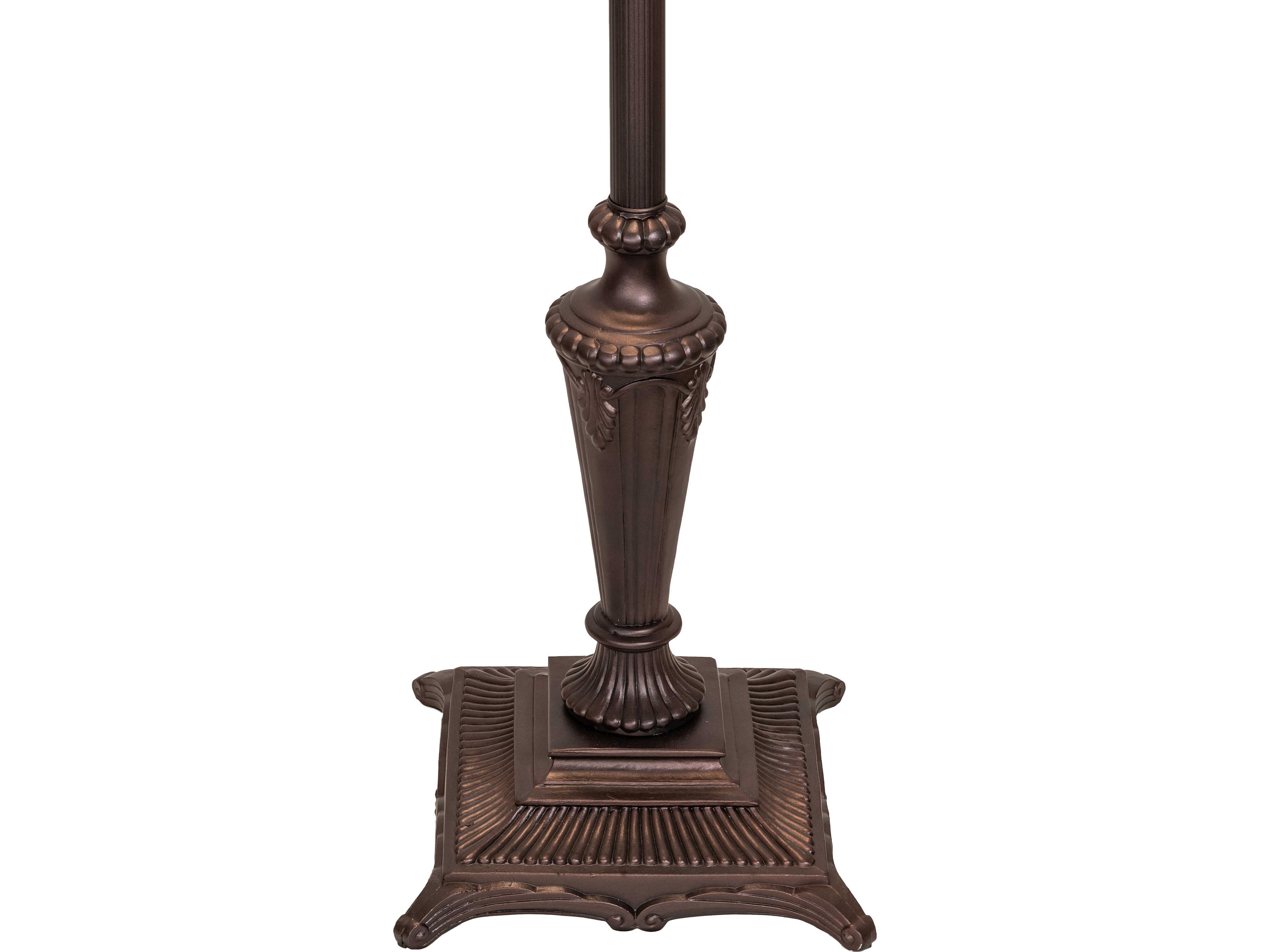 Meyda Tiffany Cabbage Rose Green Traditional Floor Lamp