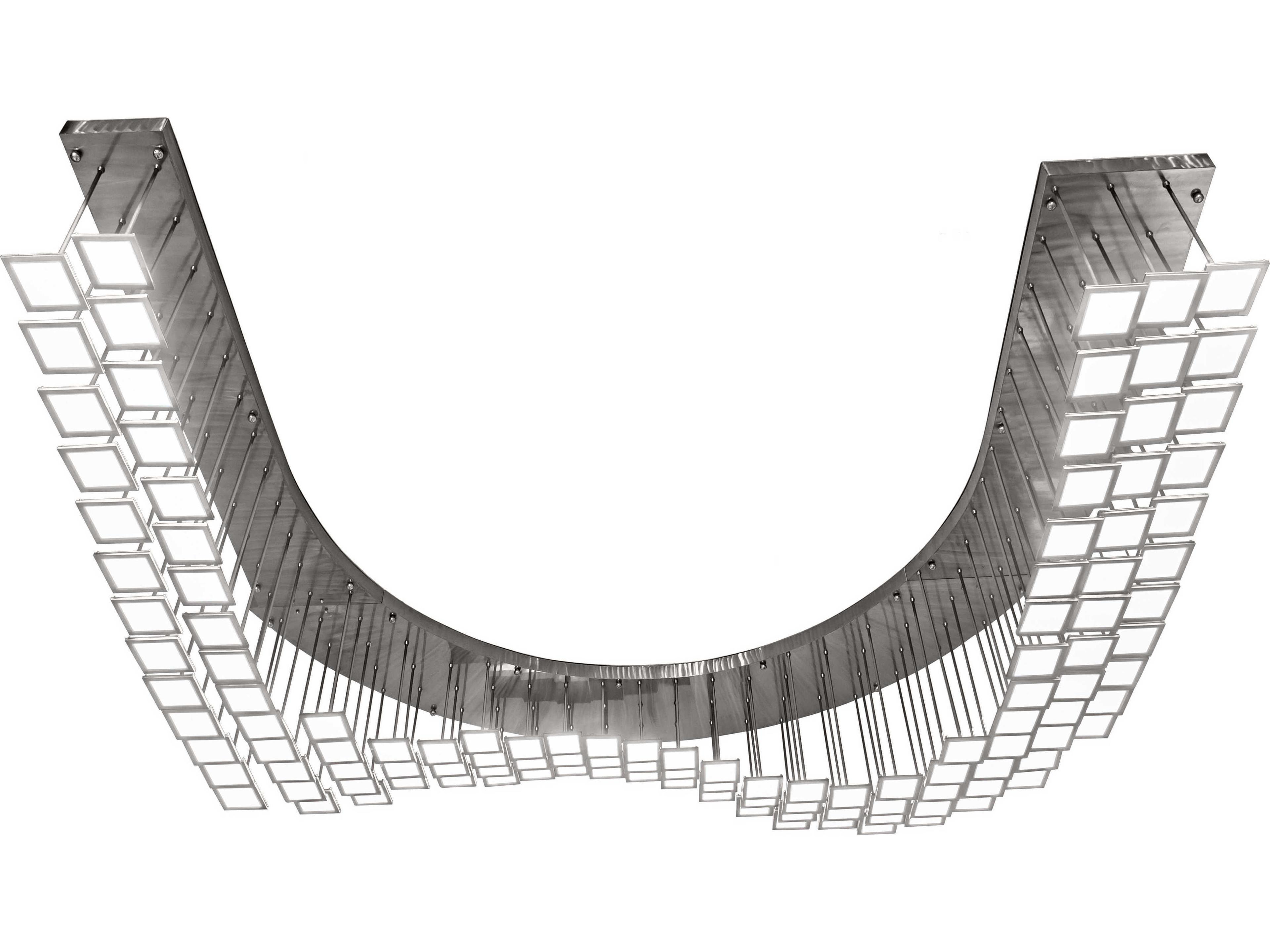 Meyda Kossar White Grey LED Pendant