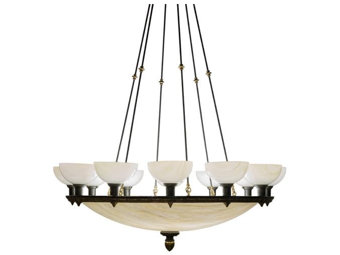 Meyda 24-Light Black Bowl Chandelier