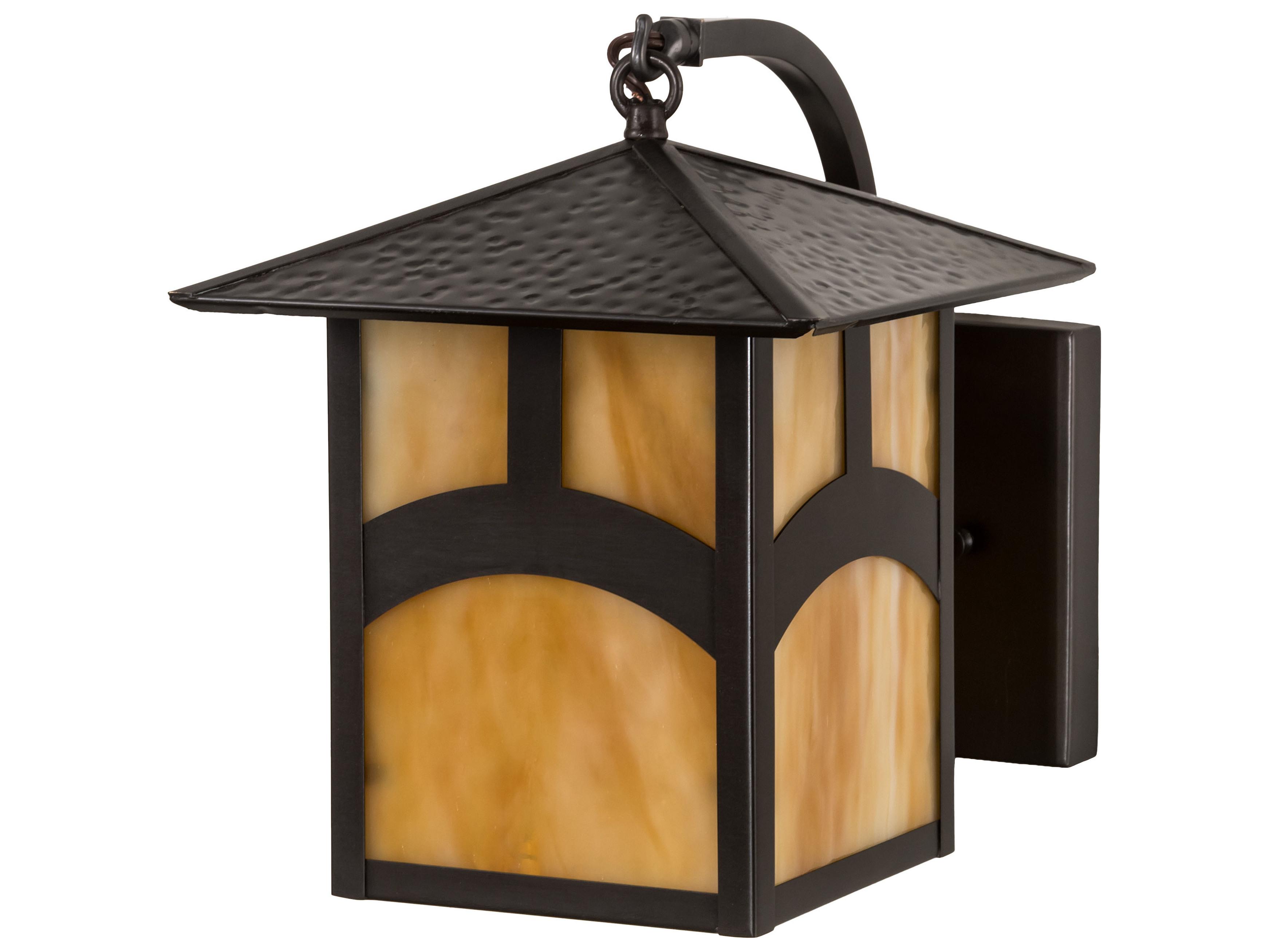 Meyda Seneca 1 - Light Glass Outdoor Wall Light