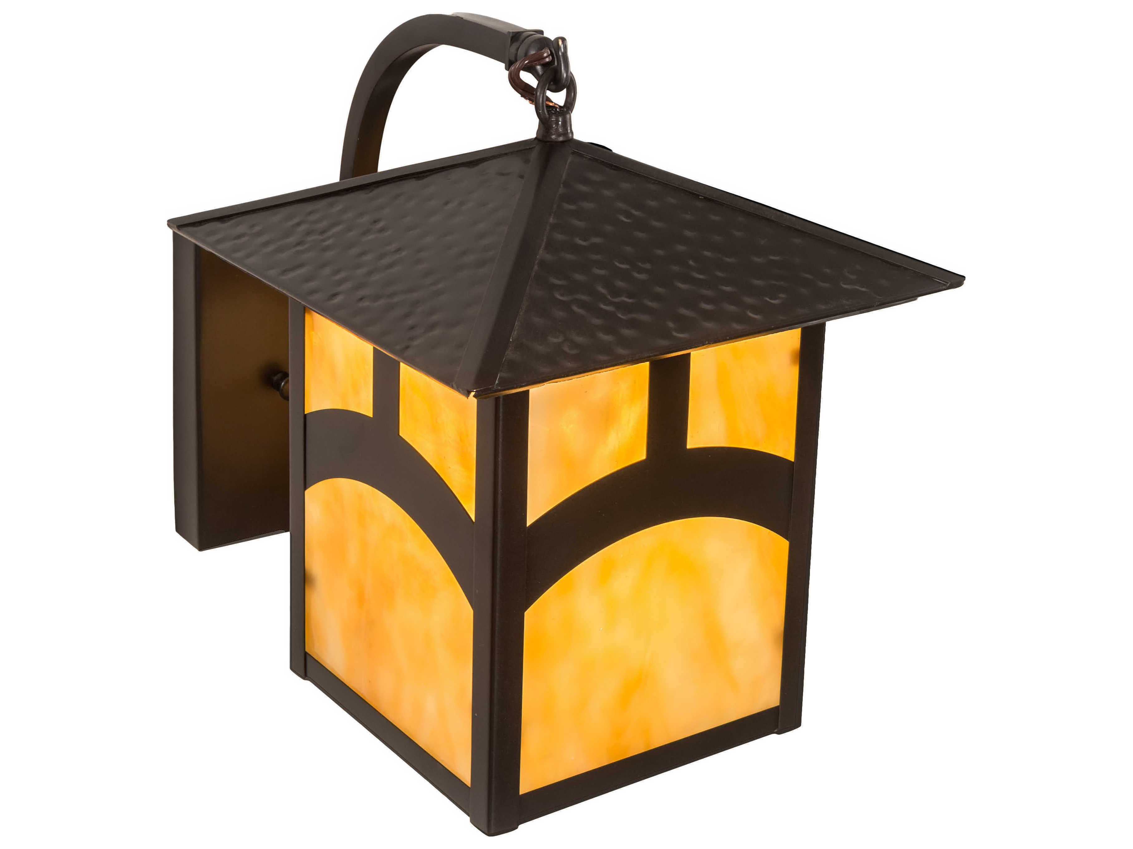 Meyda Seneca 1 - Light Glass Outdoor Wall Light
