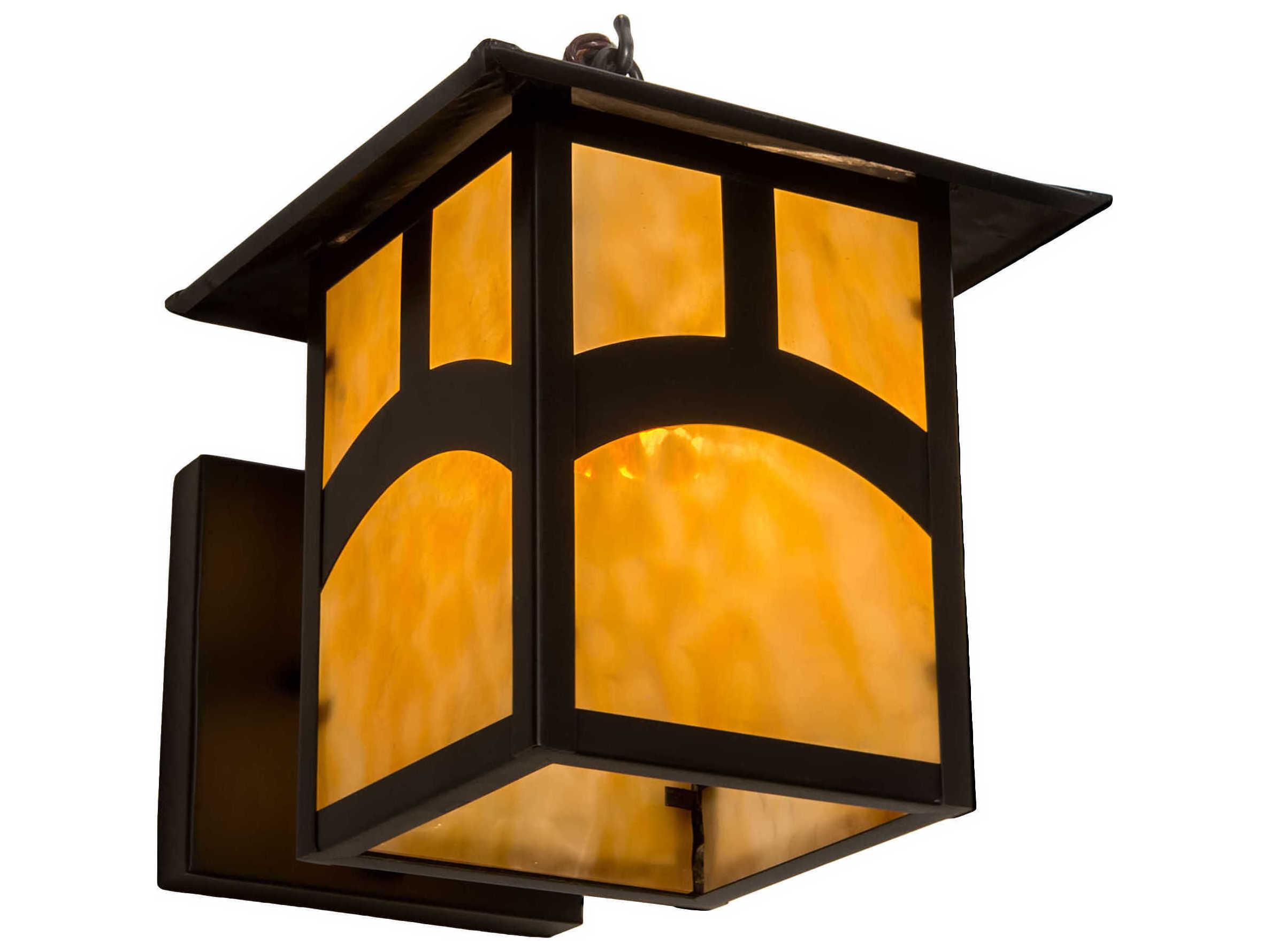 Meyda Seneca 1 - Light Glass Outdoor Wall Light