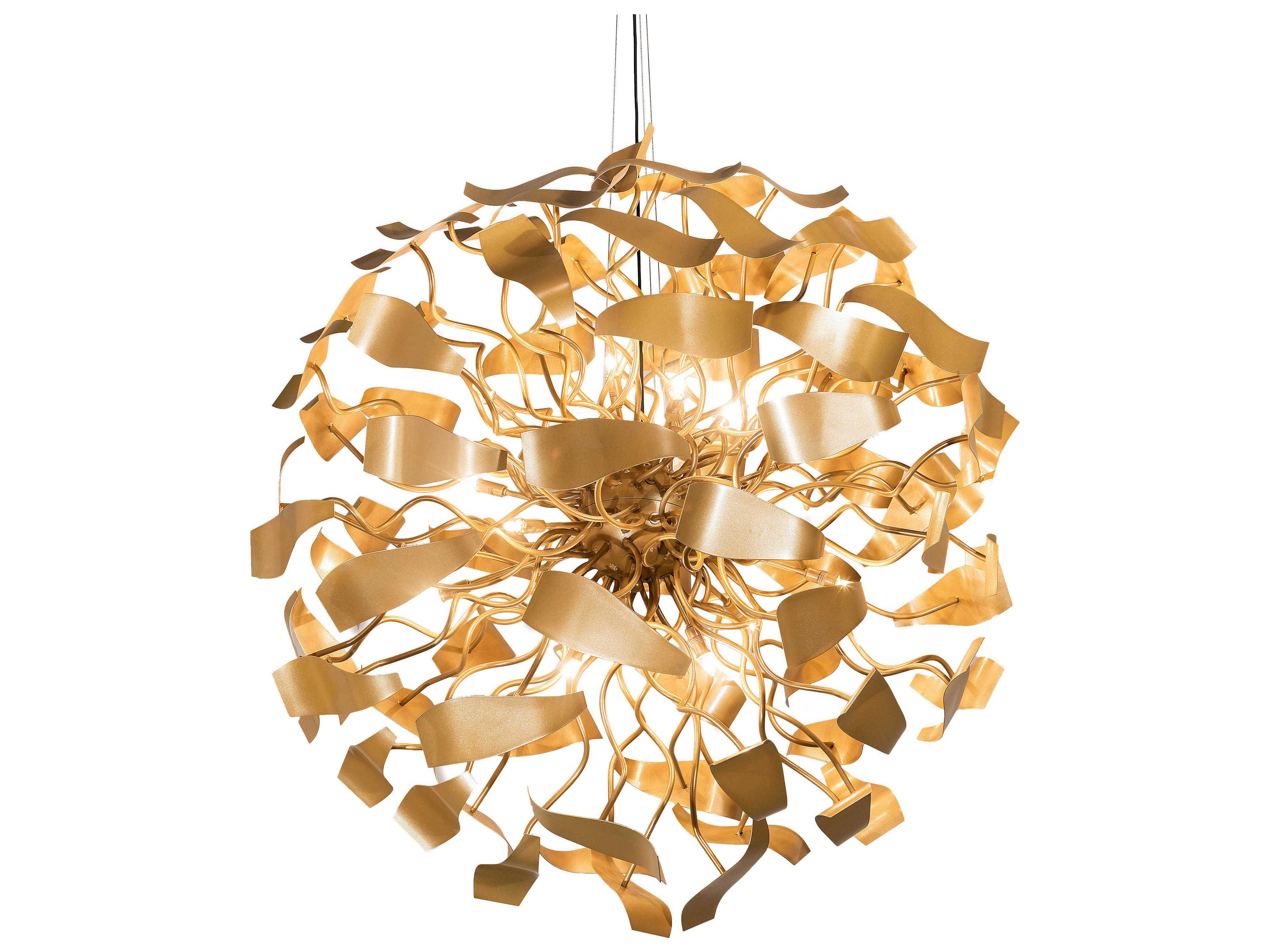 Meyda Muette 18-Light8-Light Gold Globe Pendant