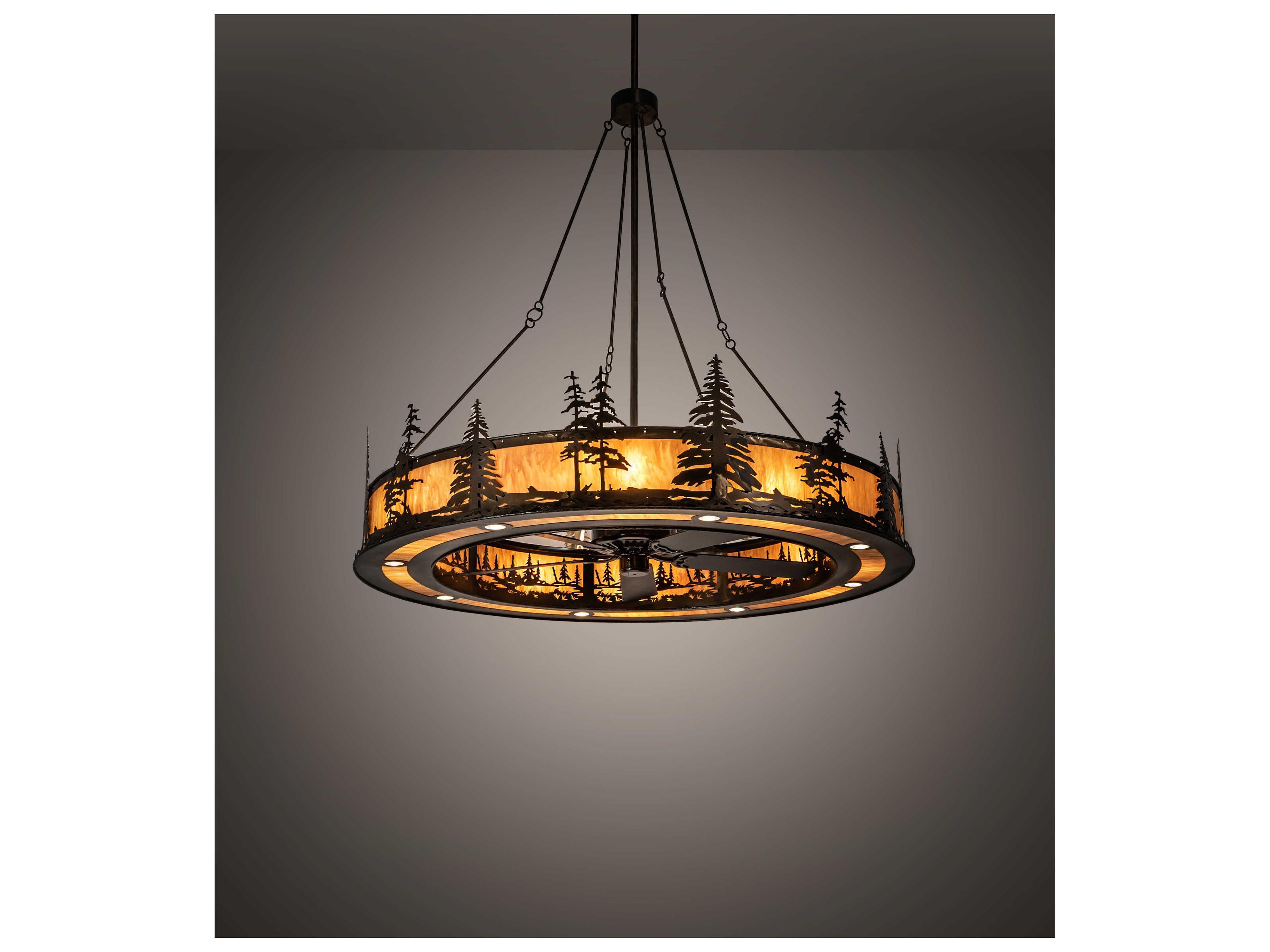 Meyda Tall Pines 72" 24-Light Chandel-Air