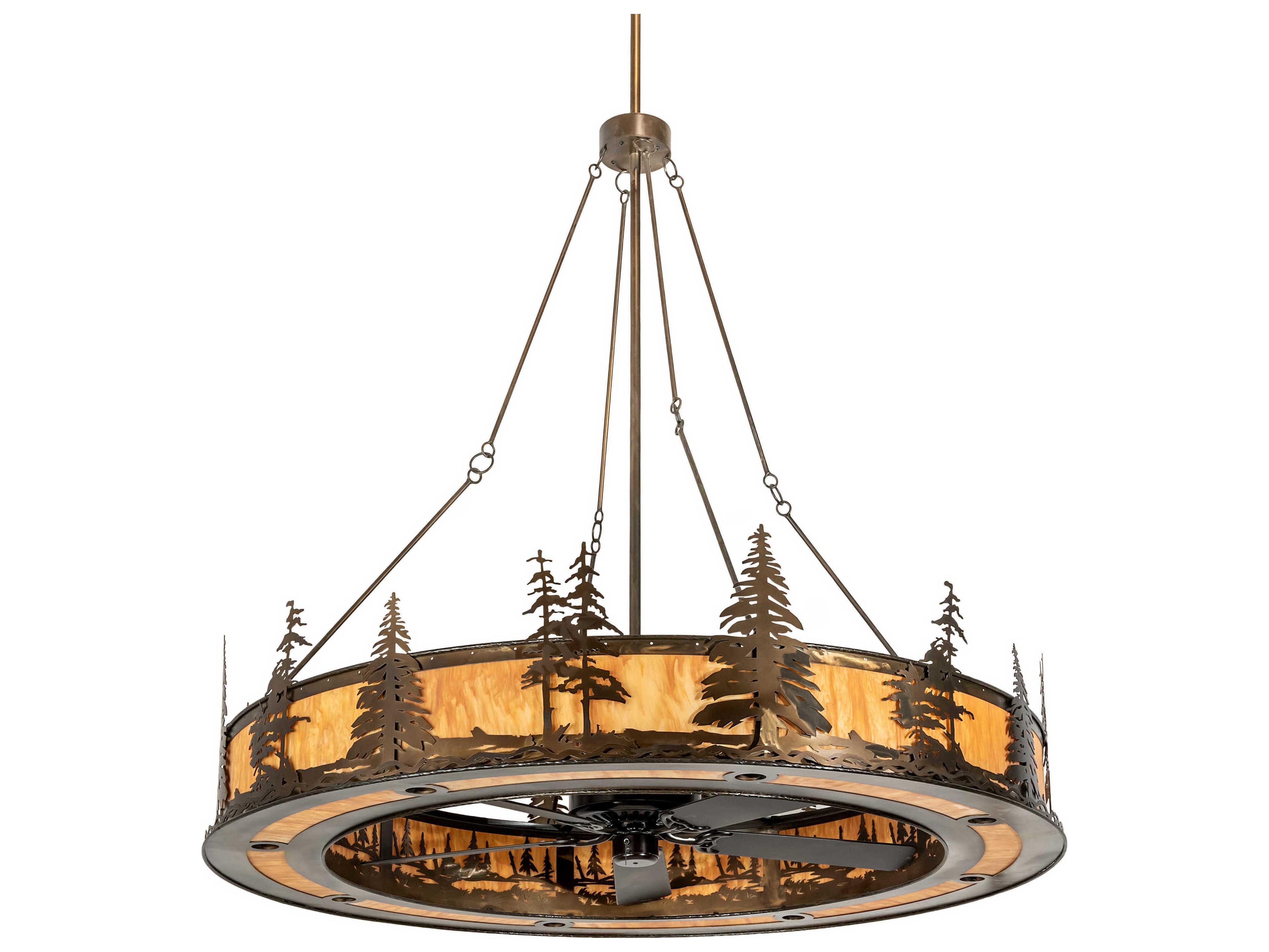 Meyda Tall Pines 72" 24-Light Chandel-Air