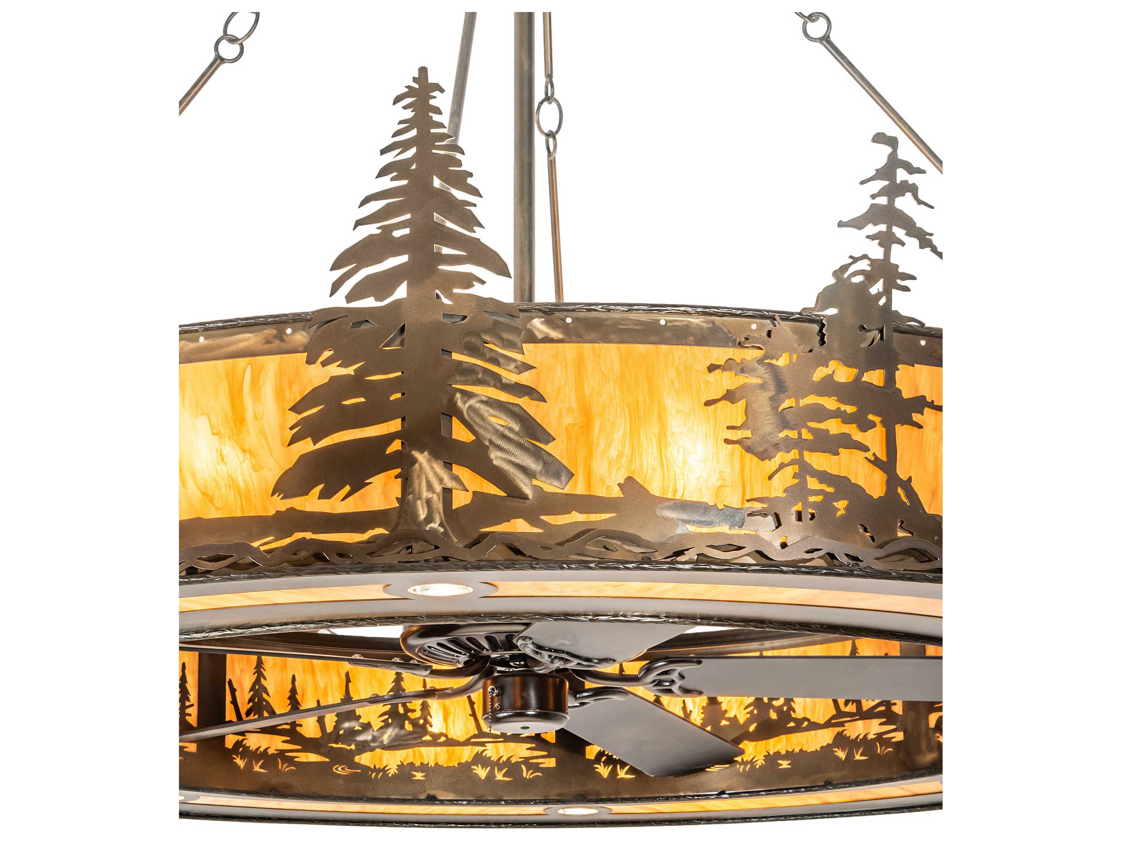 Meyda Tall Pines 72" 24-Light Chandel-Air