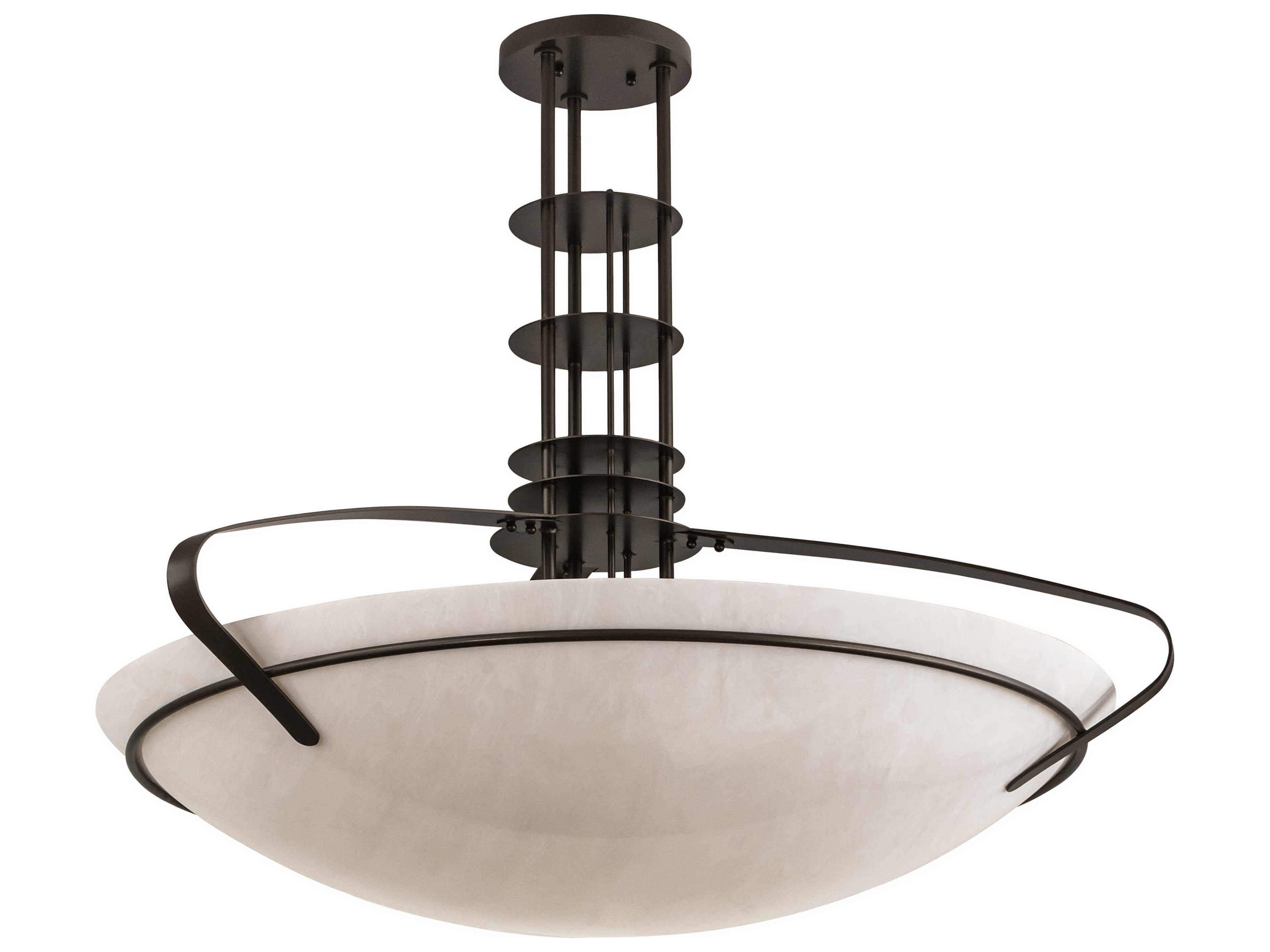 Meyda Sadie 6-Light Bronze White Bowl Pendant