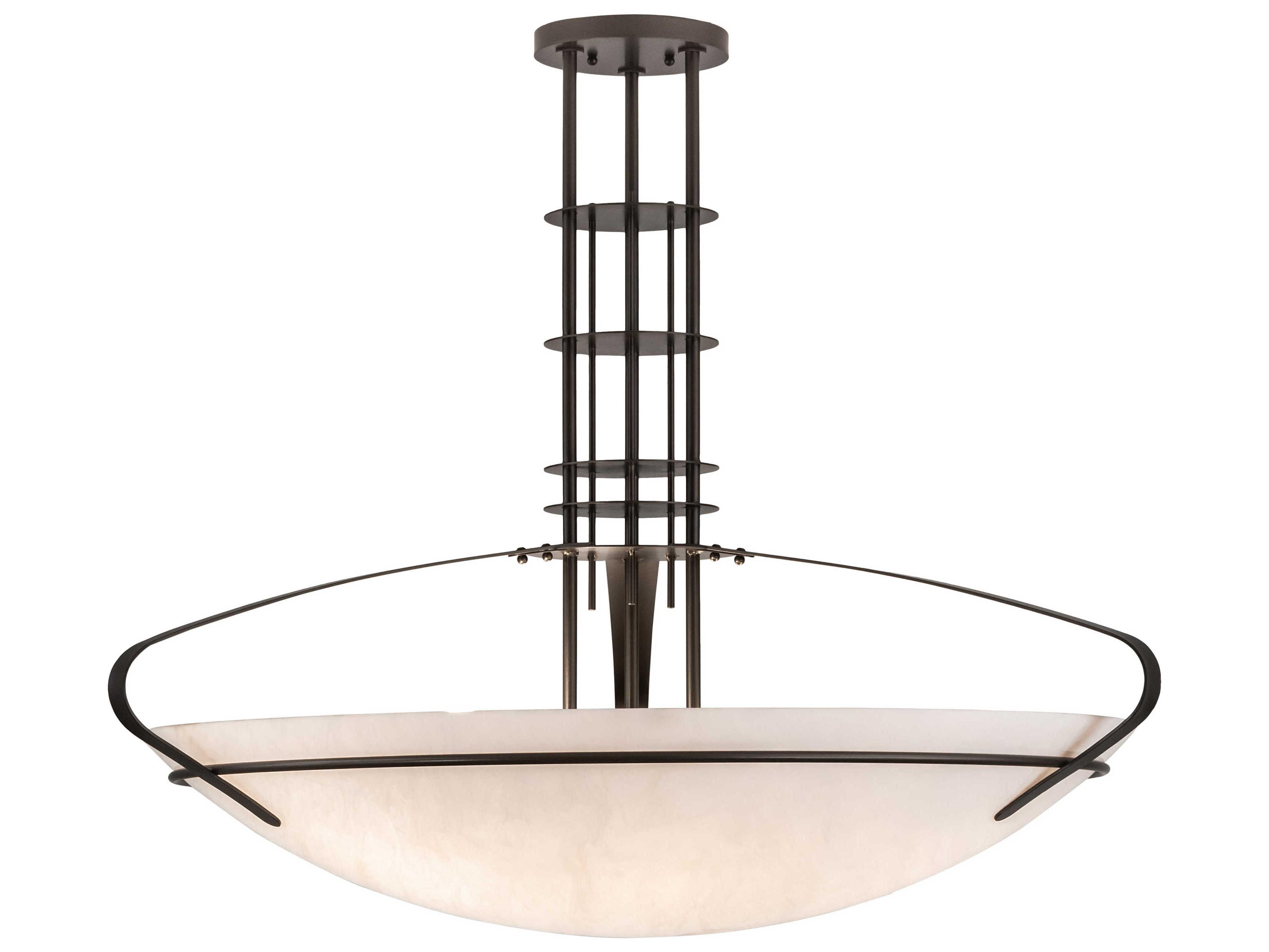 Meyda Sadie 6-Light Bronze White Bowl Pendant